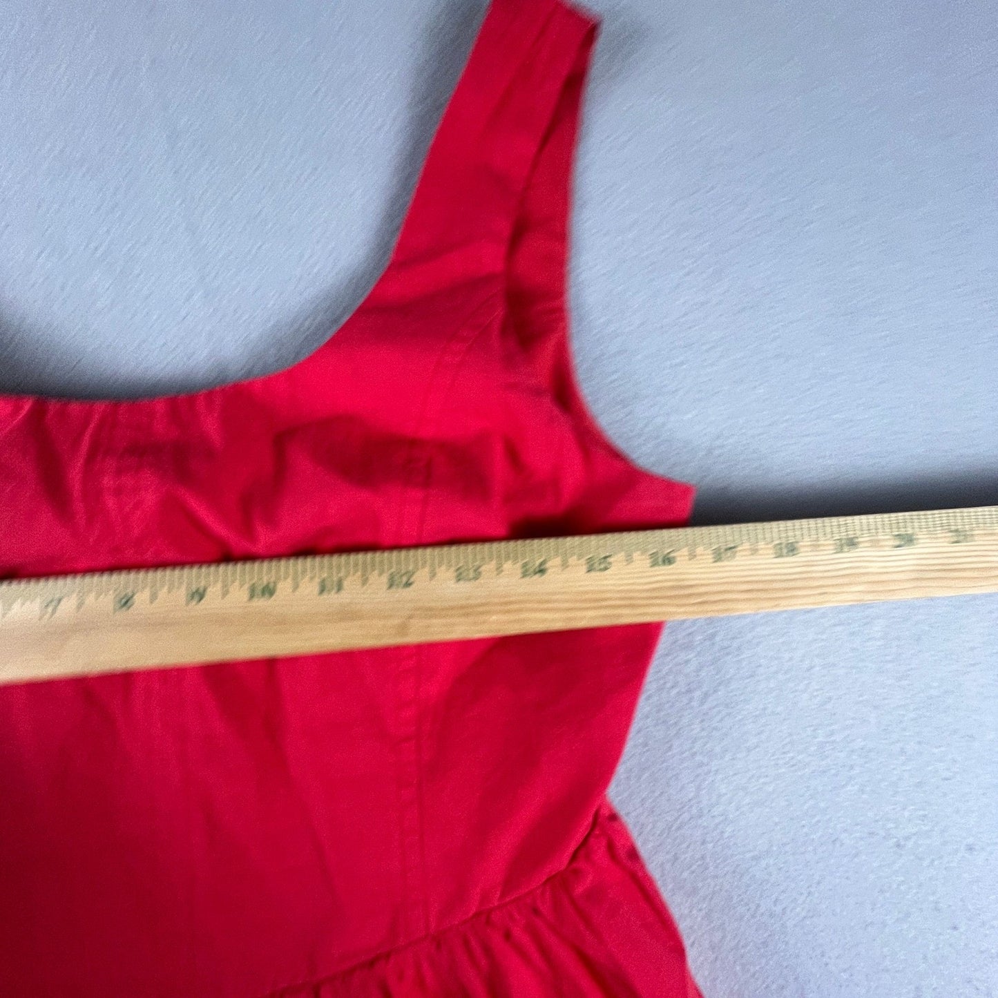 Party Flare Dress Medium Red Open Back Bow Summer Bridal Bridesmaid Cocktail