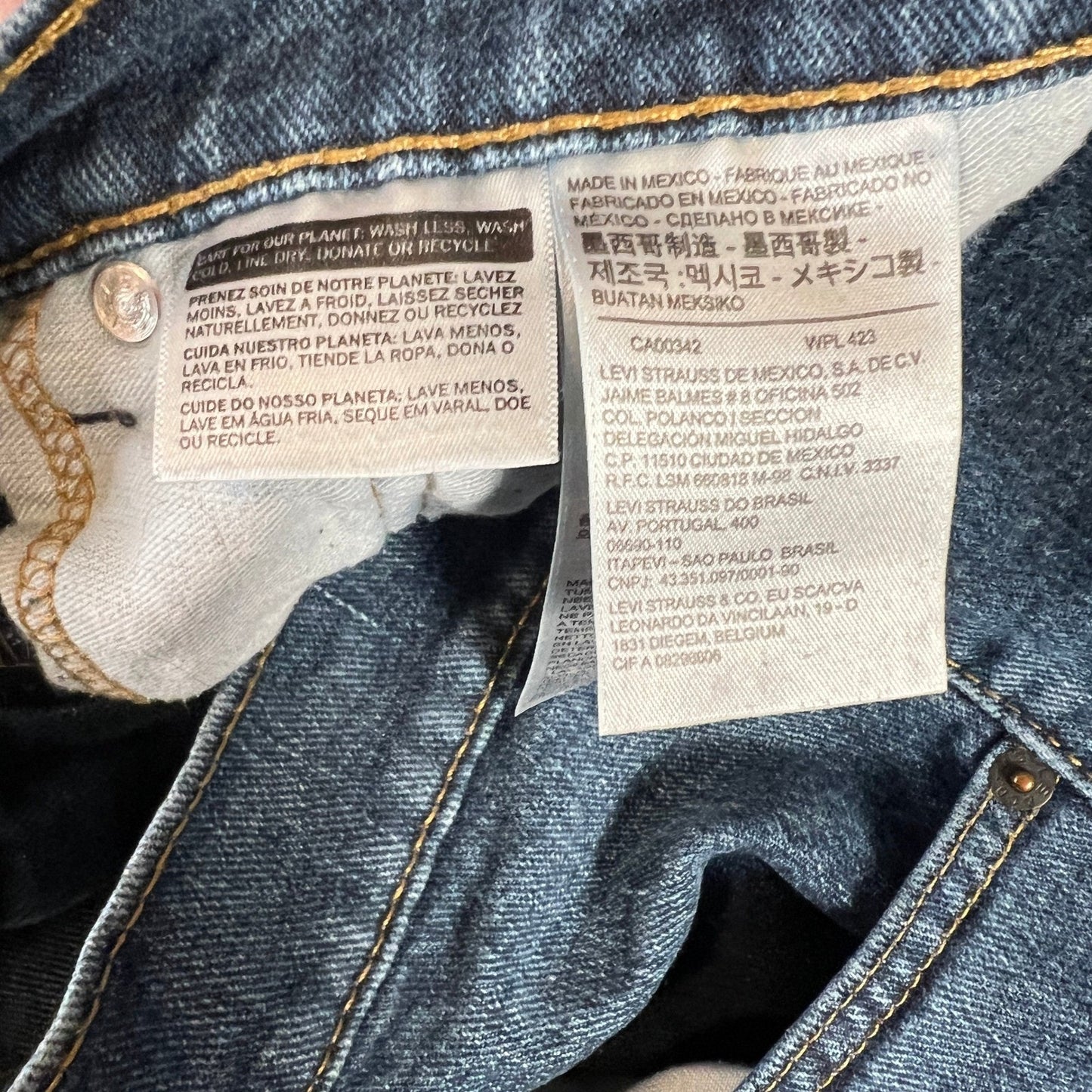 Levi's 505 Jeans Men's W40 L32 Blue Wash Denim Straight Leg Levi Strauss Y2K