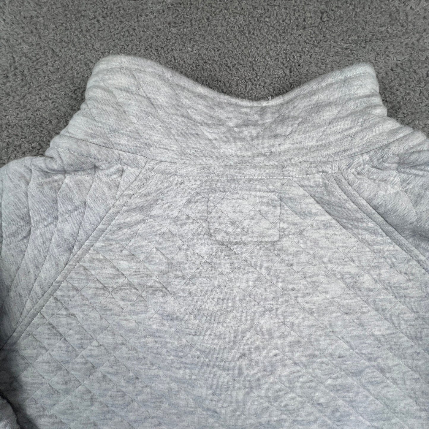 Blue 84 Quilted Pullover Mens Small Grey Minnesota True North Snap Sweatshirt