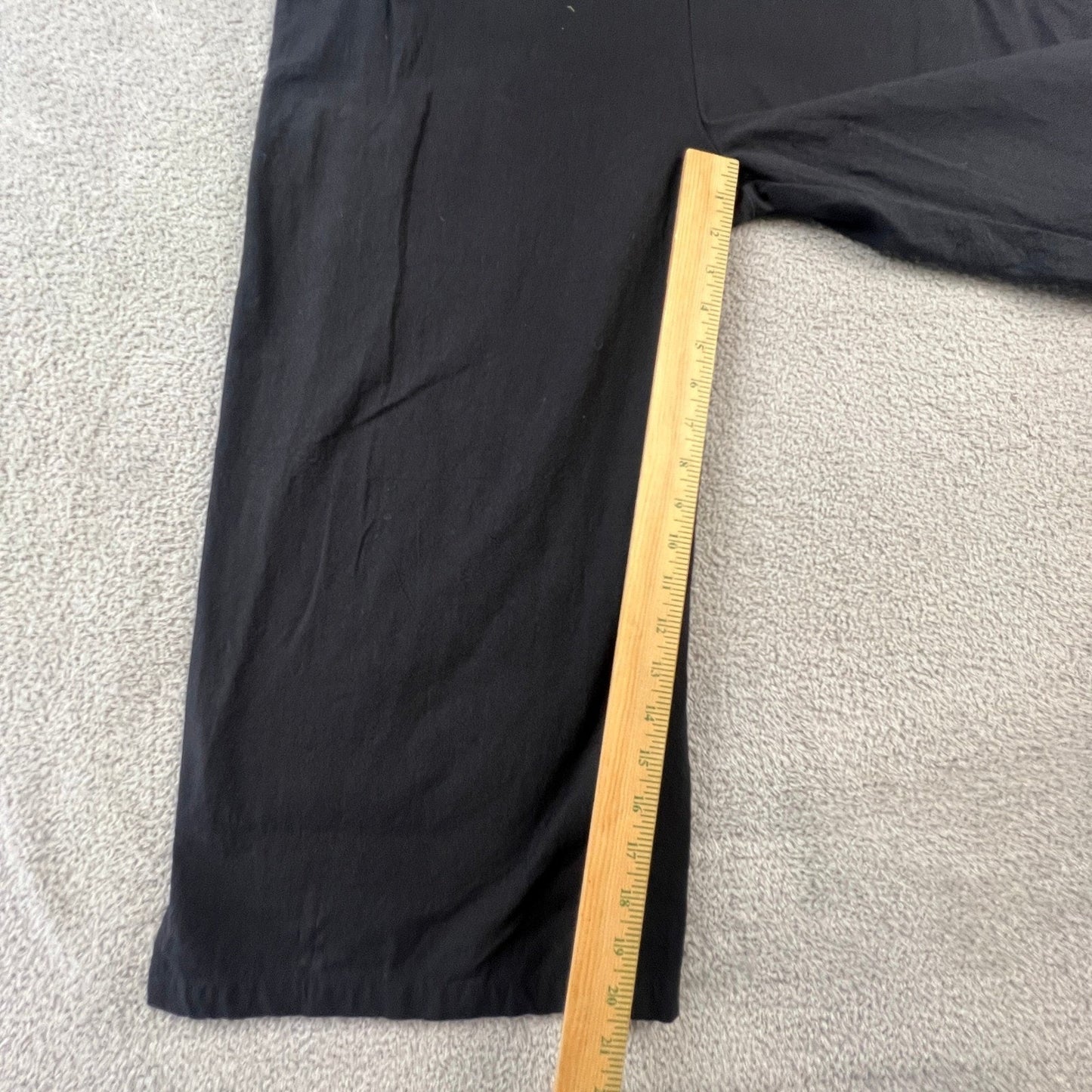 Minimalist Black 100% Cotton Women's Small Wide Leg Jumpsuit Utility Straps Chic