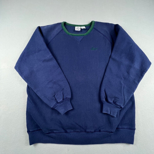 VTG Fairway Sport Sweatshirt Large Ringer Crew Neck Golf Pullover Streetwear