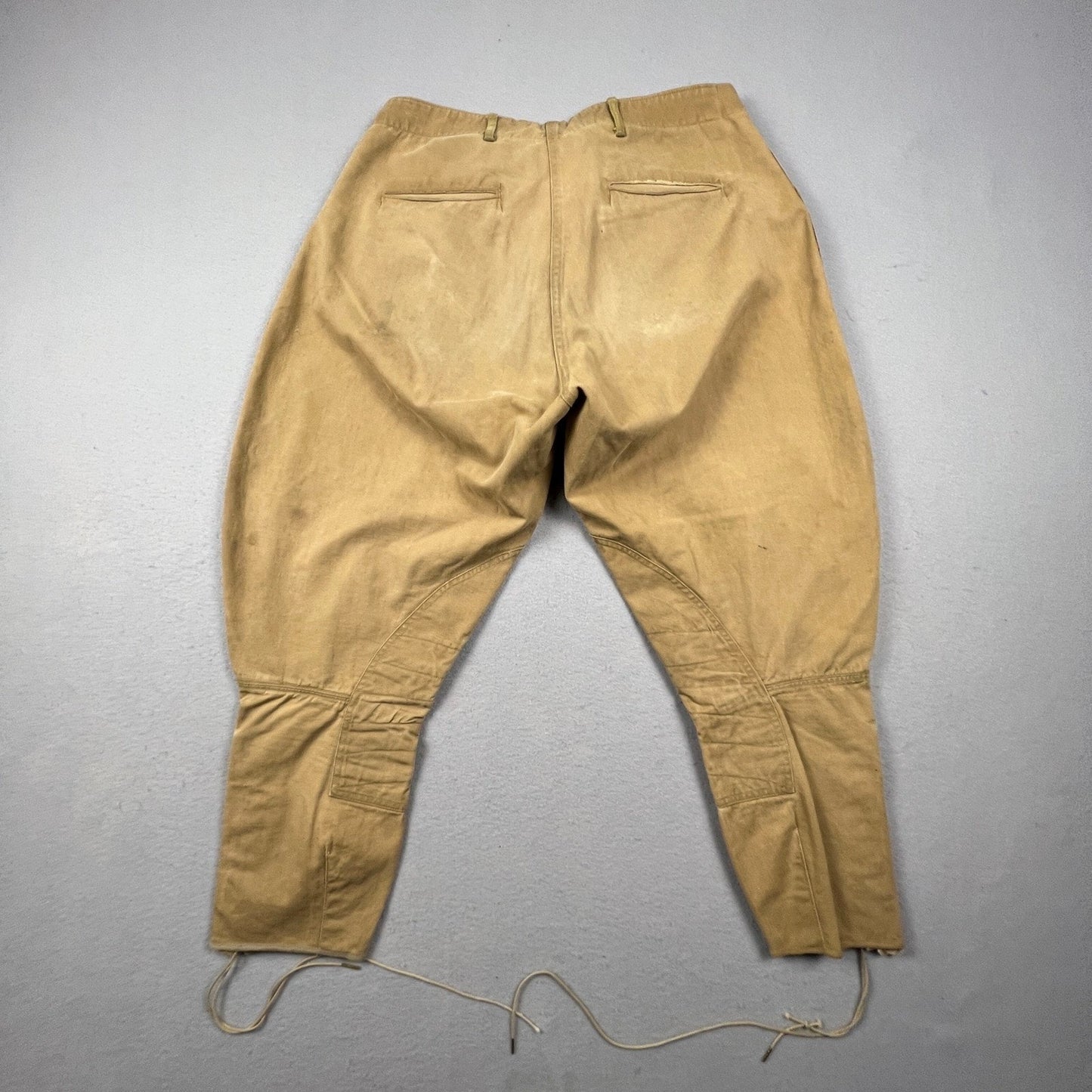 WWI Era US Army Style Khaki Riding Breeches Cavalry Jodhpurs VTG Military Pants