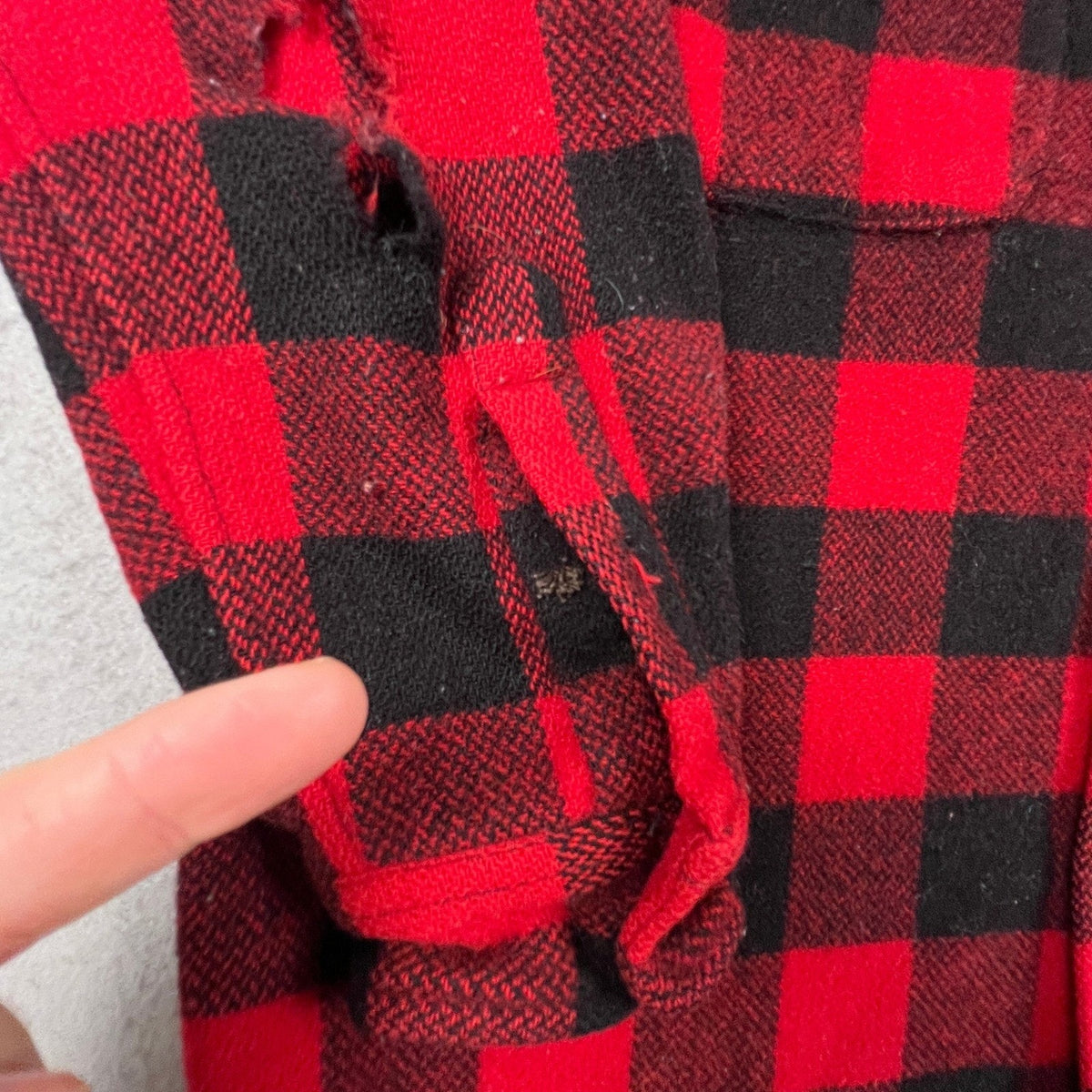 Brooks Brothers Flannel Shirt Mens M Red Buffalo Plaid Wool Blend Vintage USA