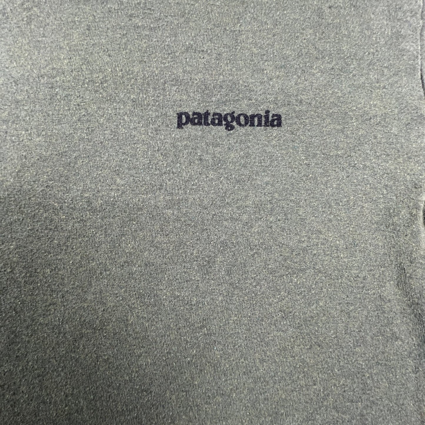 Patagonia Long Sleeve Shirt Mens Medium P-6 Logo Responsibili-Tee Green