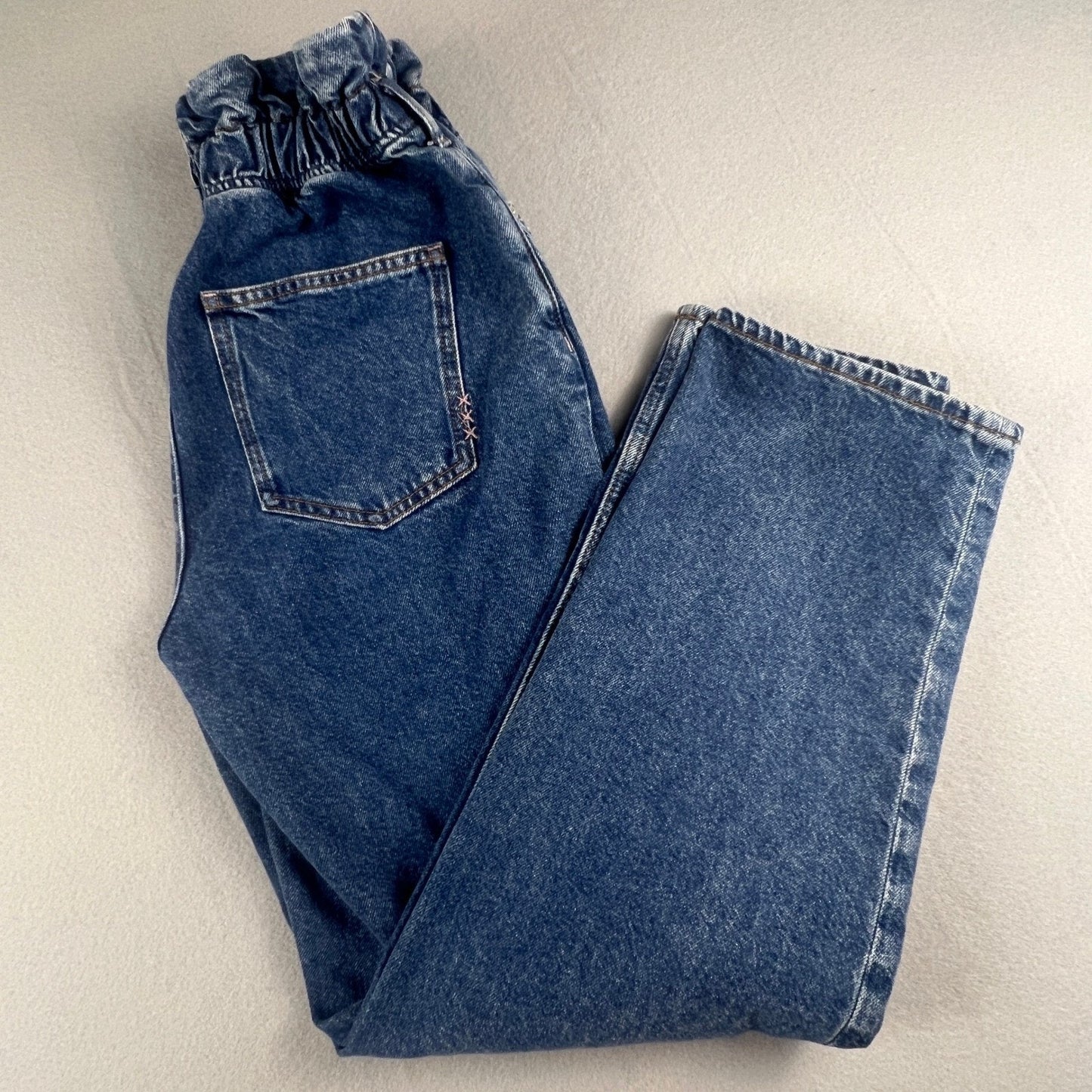 Scotch & Soda Paperbag Jeans Womens 28 Blue High Rise Tapered The Breeze Denim