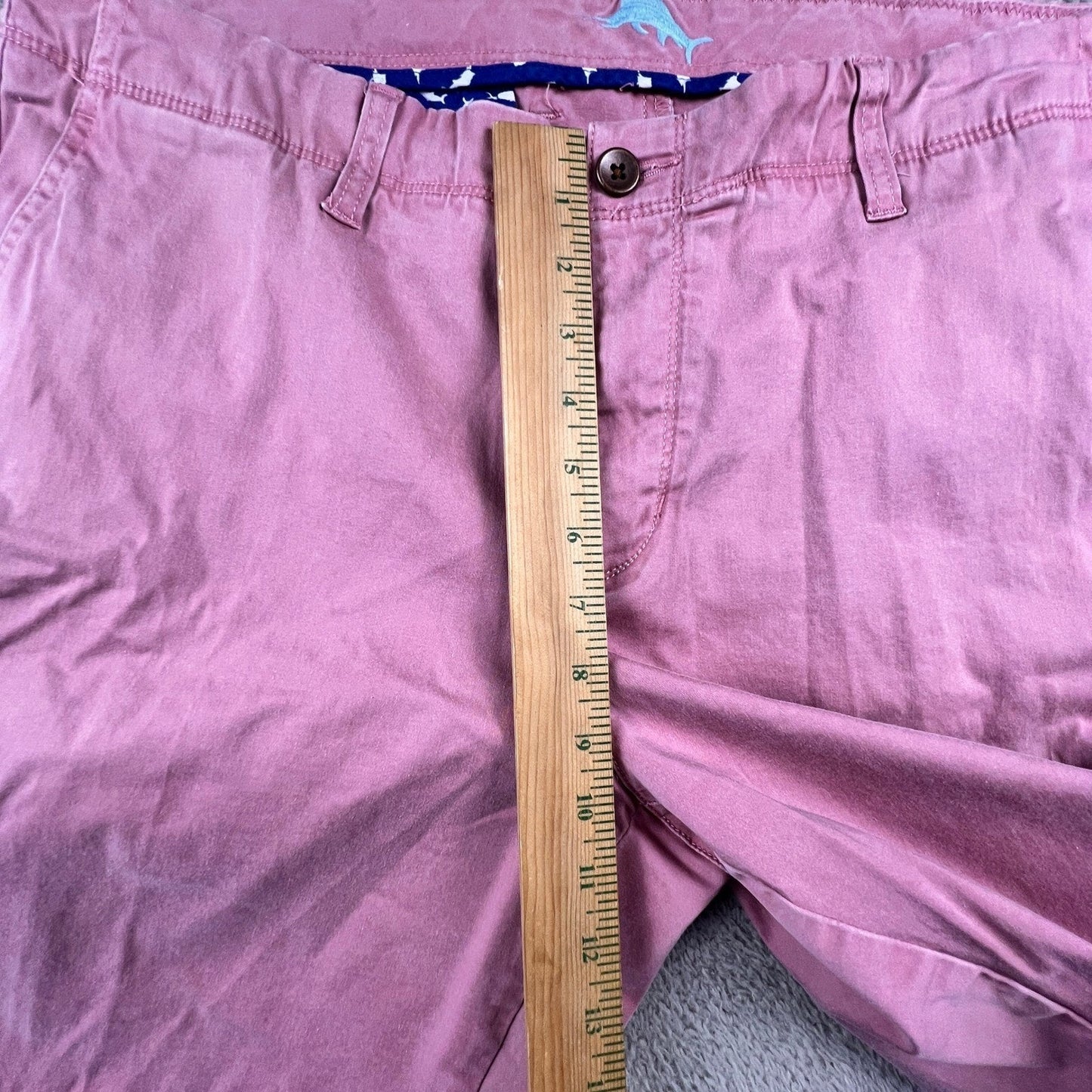 Tommy Bahama Boracay Shorts Mens 36 Pink Cotton Tencel Stretch Island Summer