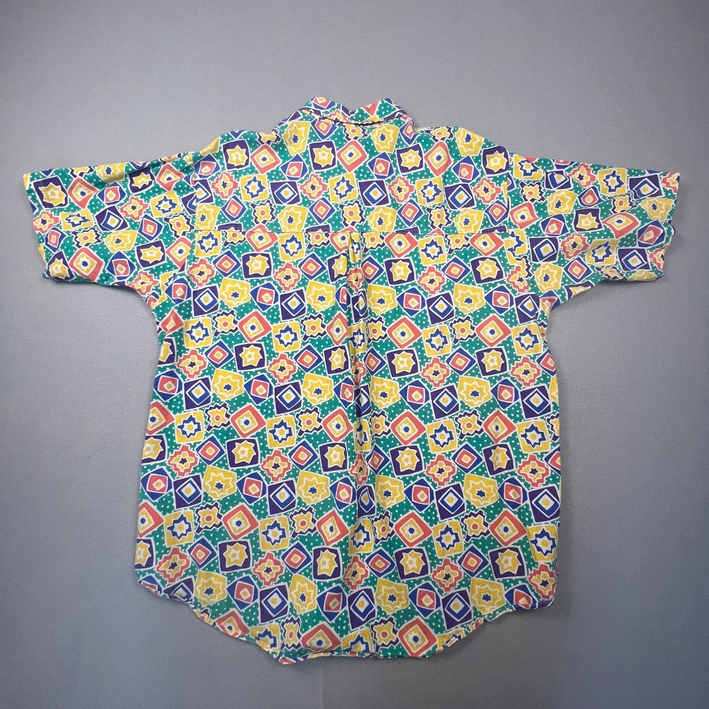 VTG 90s Pro Spirit Button Up Shirt Mens XL Geometric Abstract Retro
