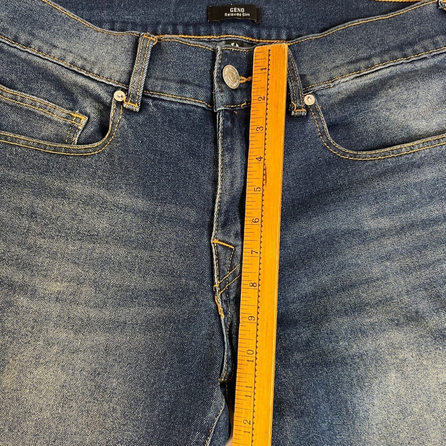 True Religion Geno Jeans Mens 32W Relaxed Slim Blue Wash Denim Y2K Punk