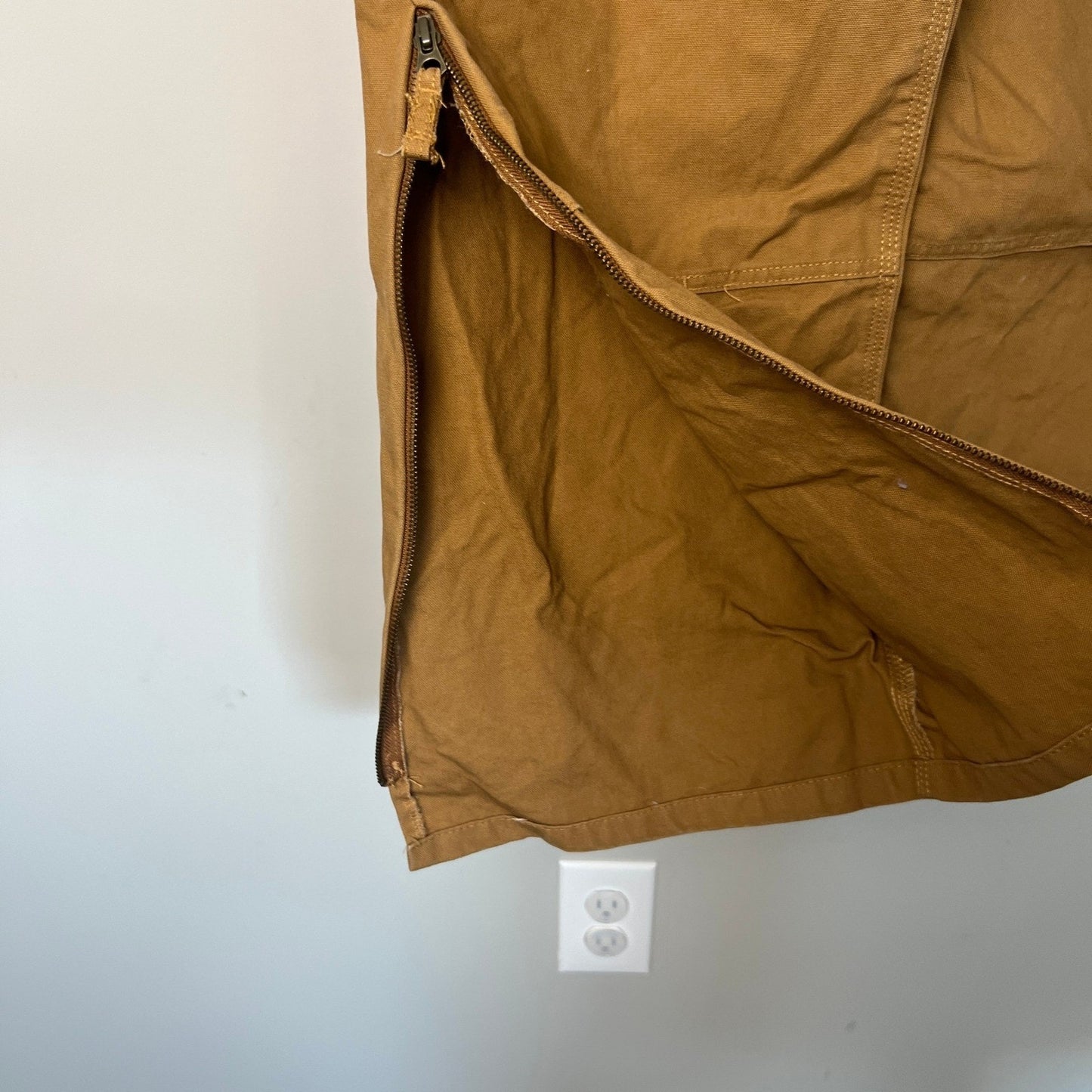 Berne Bib Overalls Mens 38x30 Cotton Duck Canvas Workwear Dble Knee Rugged Brown