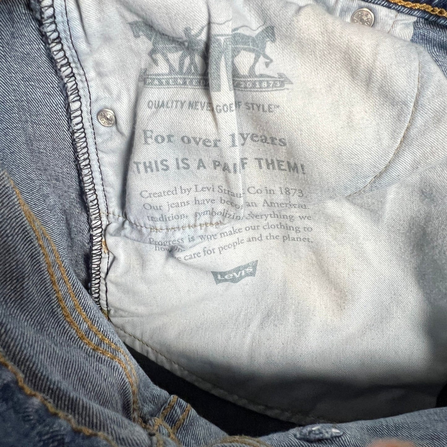Levi's 505 Jeans Men's 40x32 Blue Denim Stretch Straight Leg