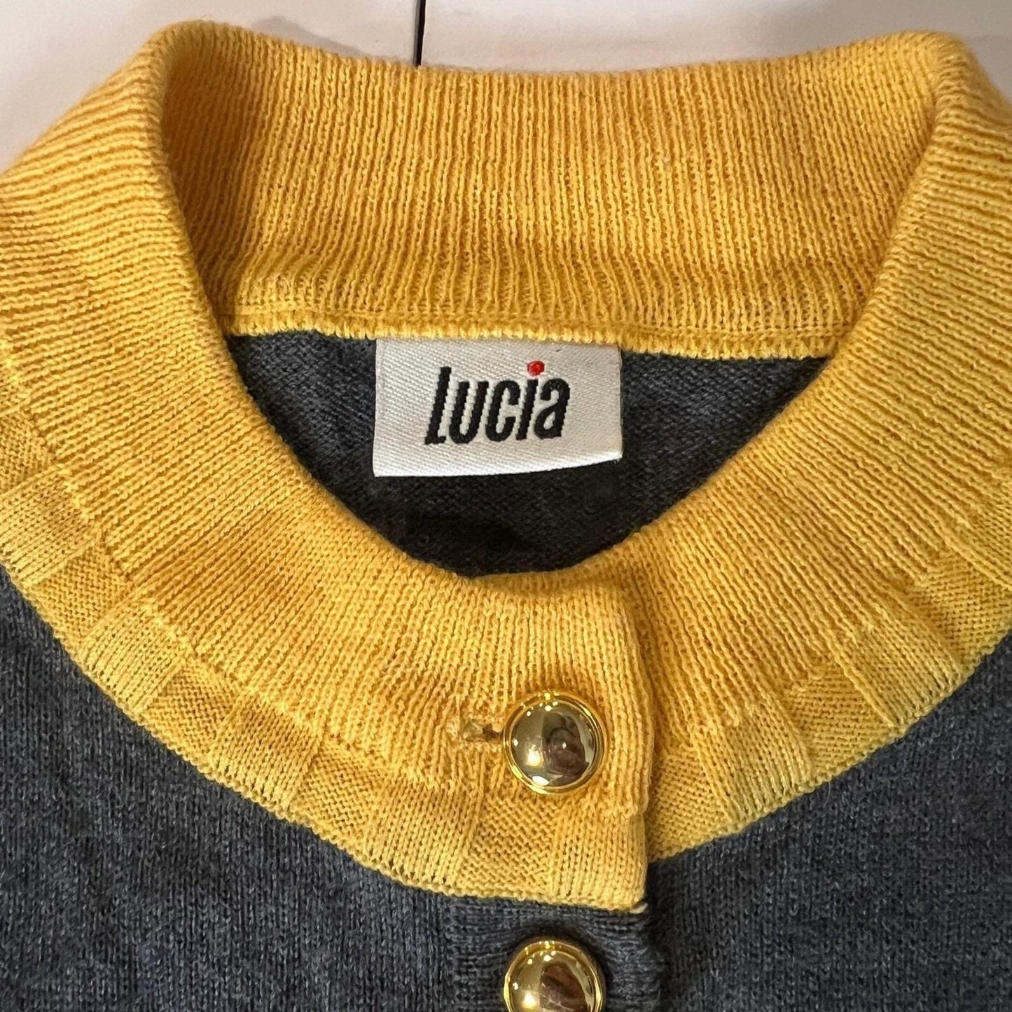 VTG Y2K 80s Lucia Sweater Women's Medium Striped Knit Colorful Funky Retro