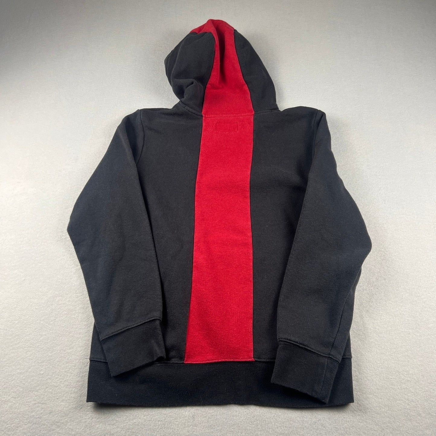 Jordan Hoodie Boys L Black Red Jumpman Graphic Zipper Pocket Fleece Pullover VTG