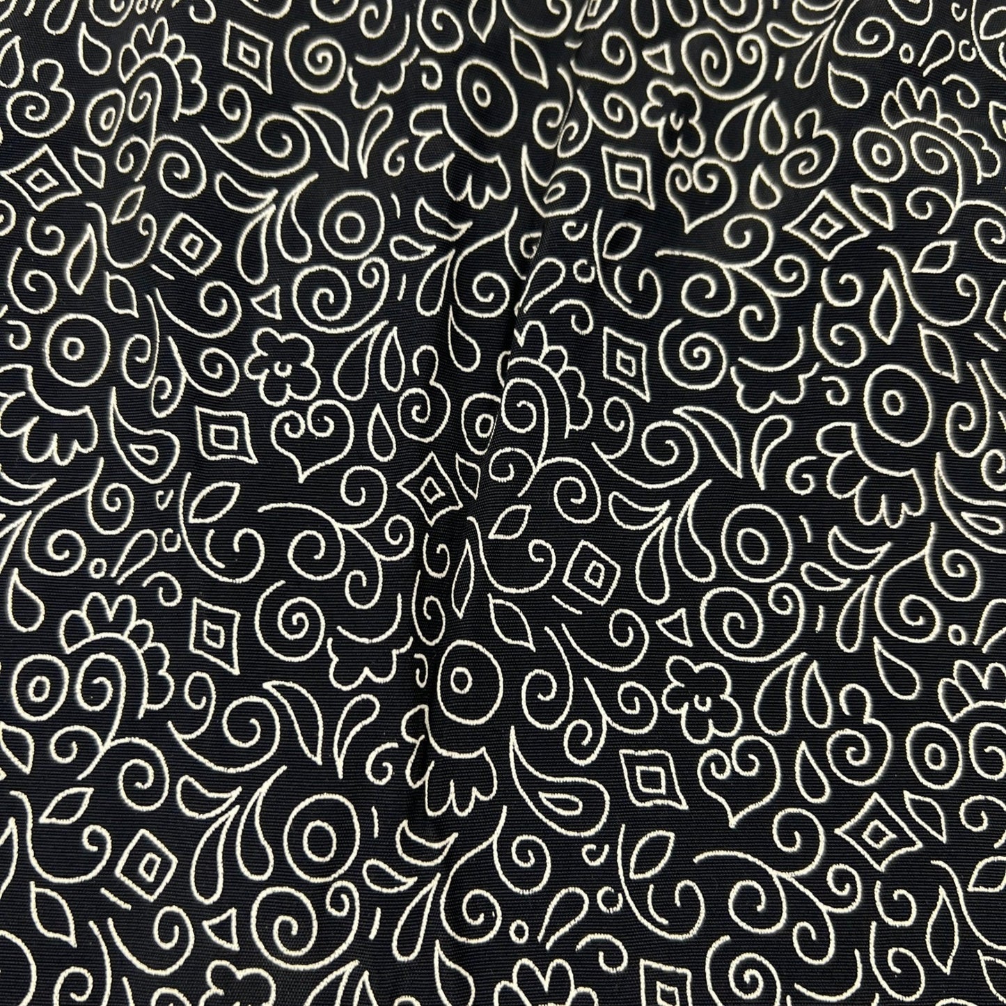 VTG 90s Rampage Mini Dress Womens 11 Black White Paisley Scroll Sleeveless