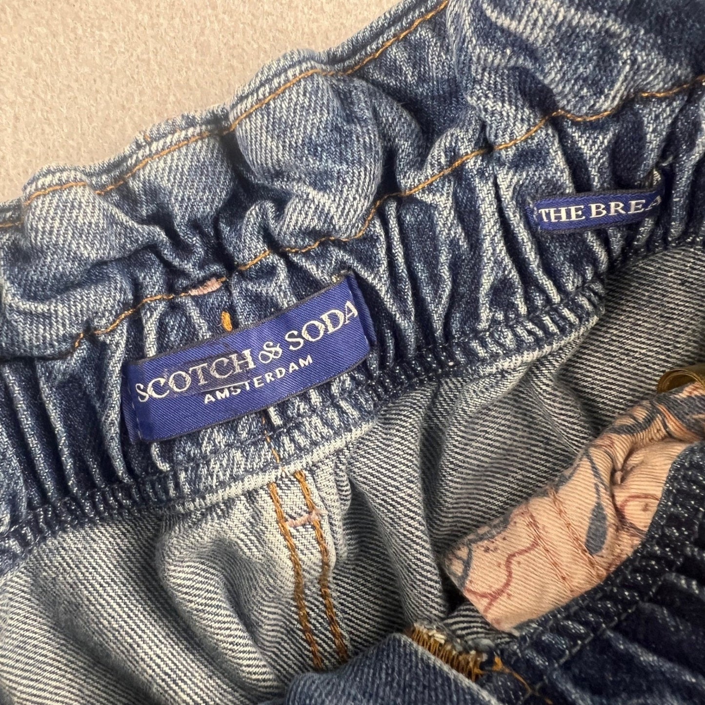 Scotch & Soda Paperbag Jeans Womens 28 Blue High Rise Tapered The Breeze Denim