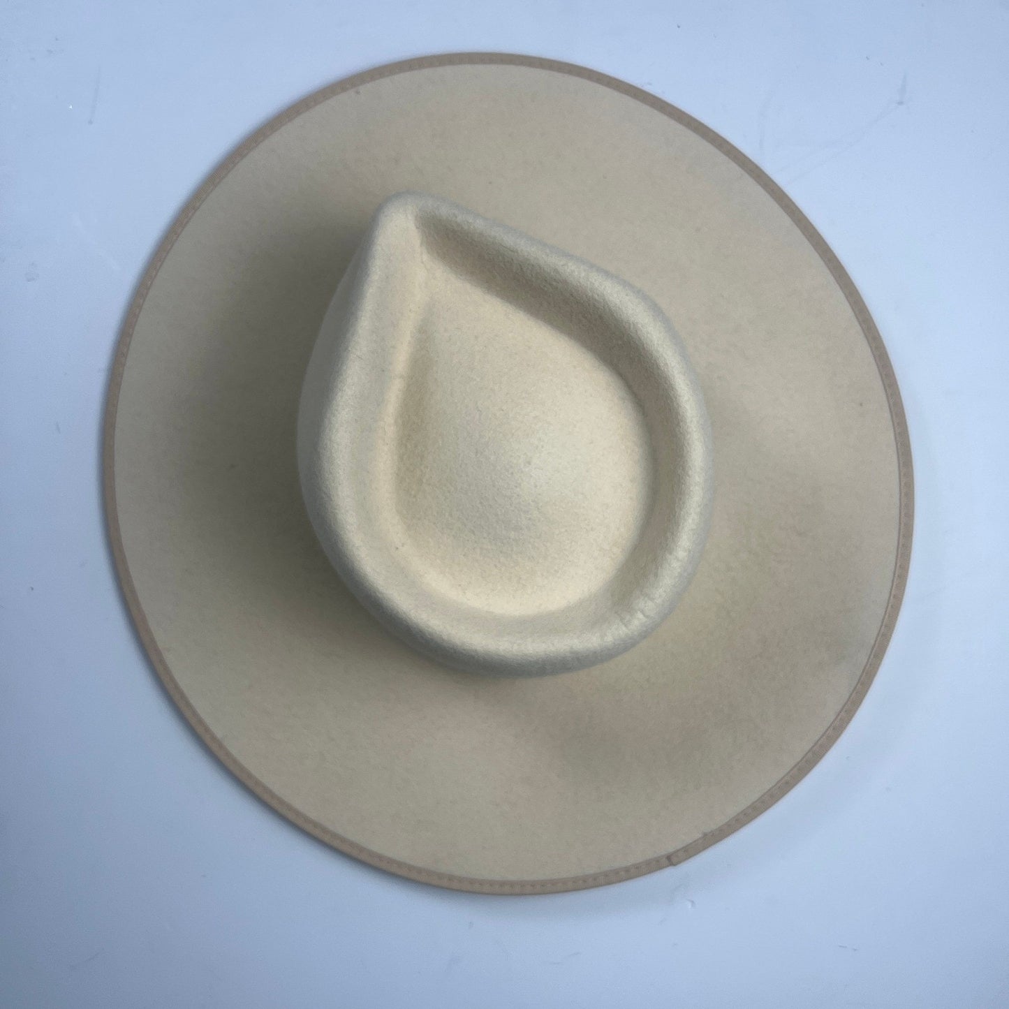 Lack of Color Wool Rancher Hat Womens M 57cm Ivory Ribbon Trim Boho Chic