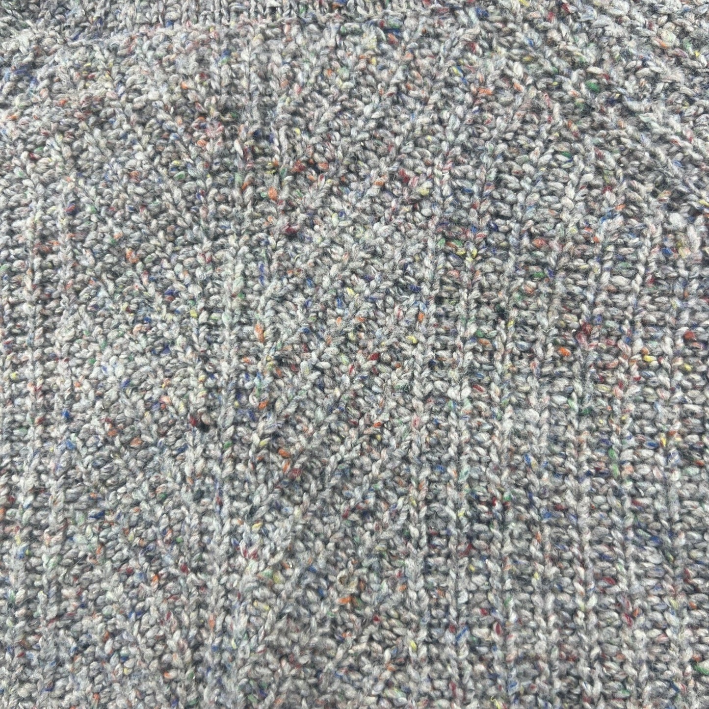 Madewell Womens Turtleneck Sweater Grey Confetti Marl Silk Wool Blend Comfy Cozy
