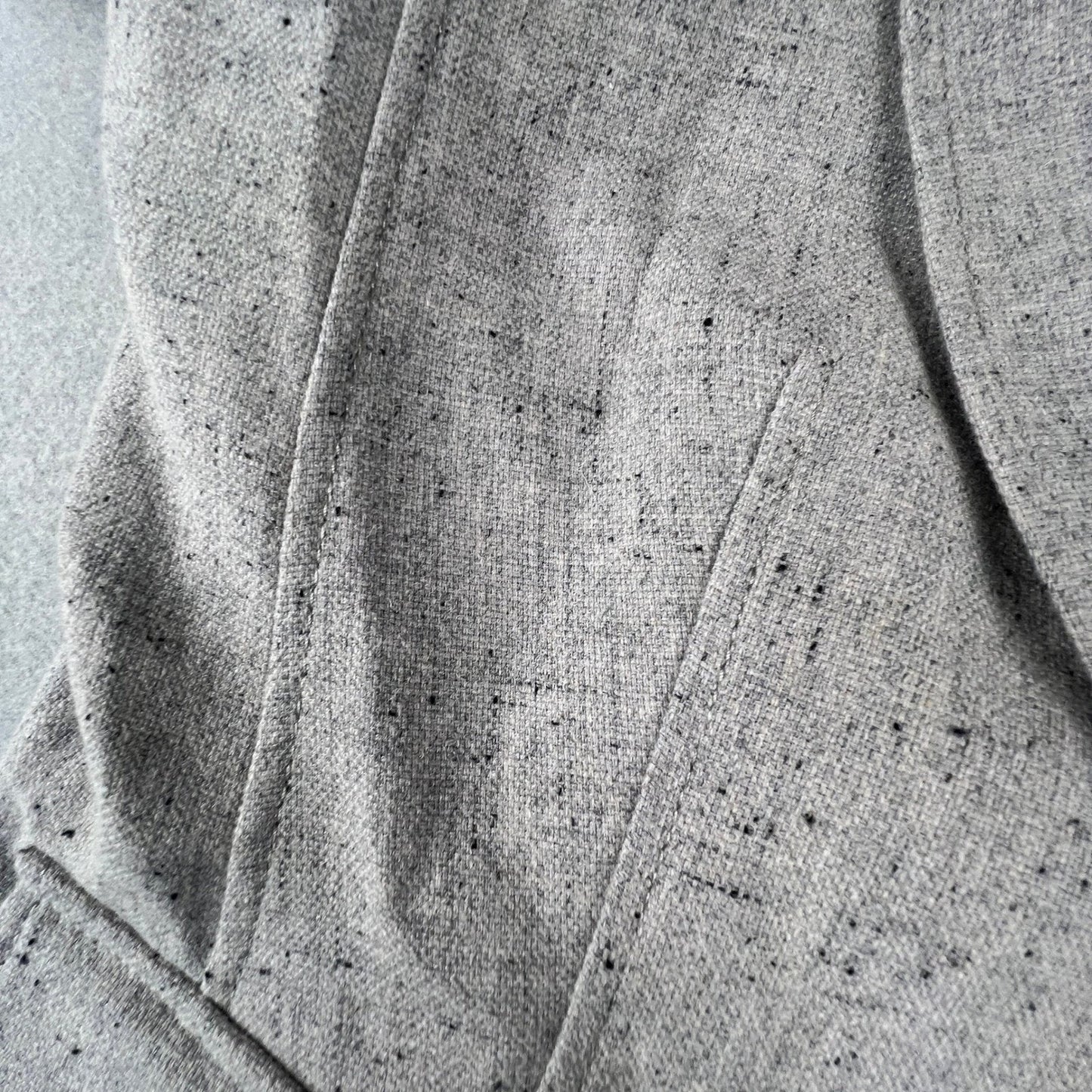 Banana Republic Hacking Jacket Womens 12 Gray Wool Blend Blazer Preppy
