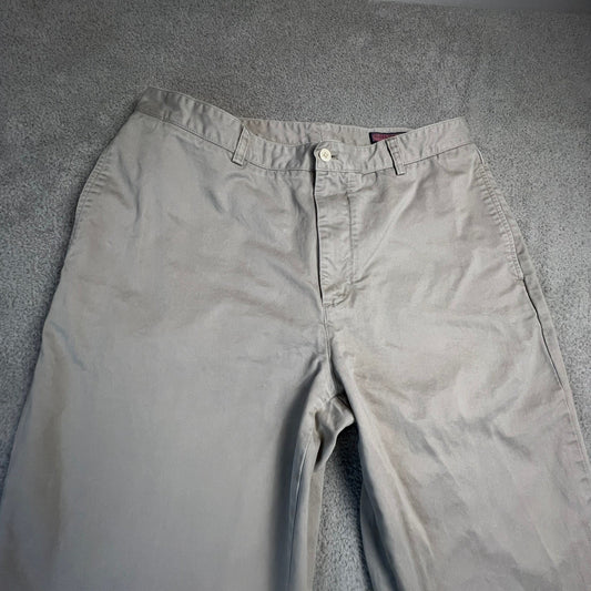 Vineyard Vines Mens Khaki Pants 36x34 100% Cotton Chino Straight Leg Tan