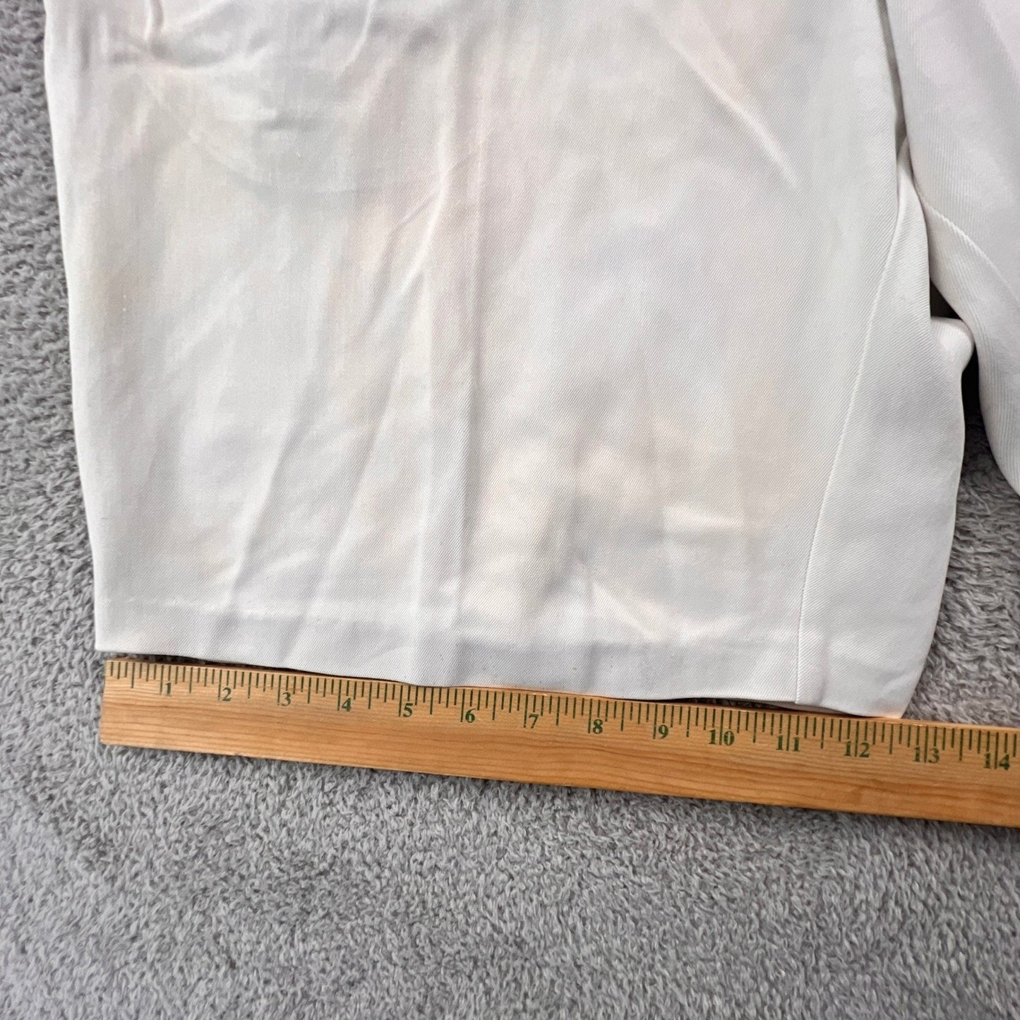 Tommy Bahama Silk Shorts Mens 36 White Relax Flat Front Tropical Beach Casual
