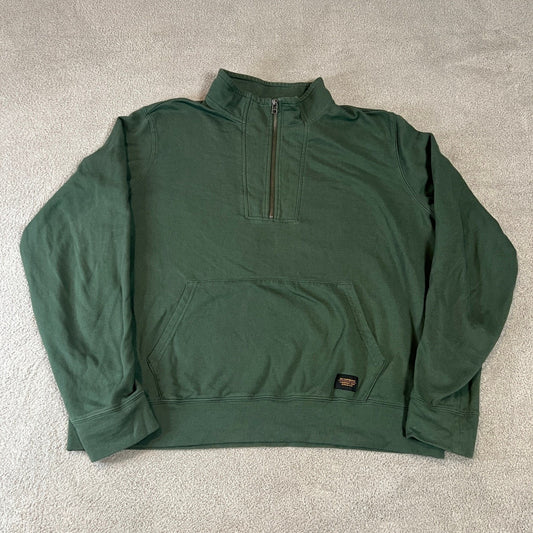 REI Cooperative Men's Green Quarter Zip Pullover Sweatshirt XLarge