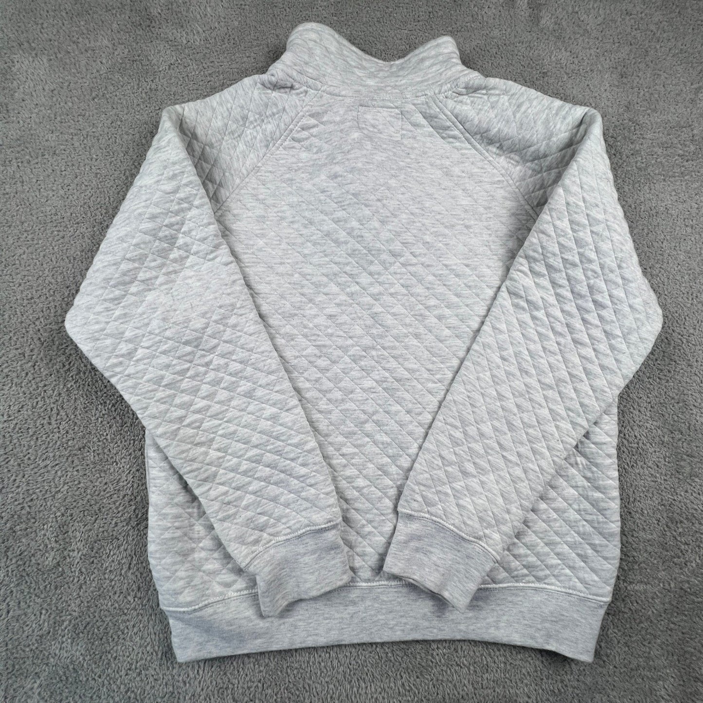Blue 84 Quilted Pullover Mens Small Grey Minnesota True North Snap Sweatshirt