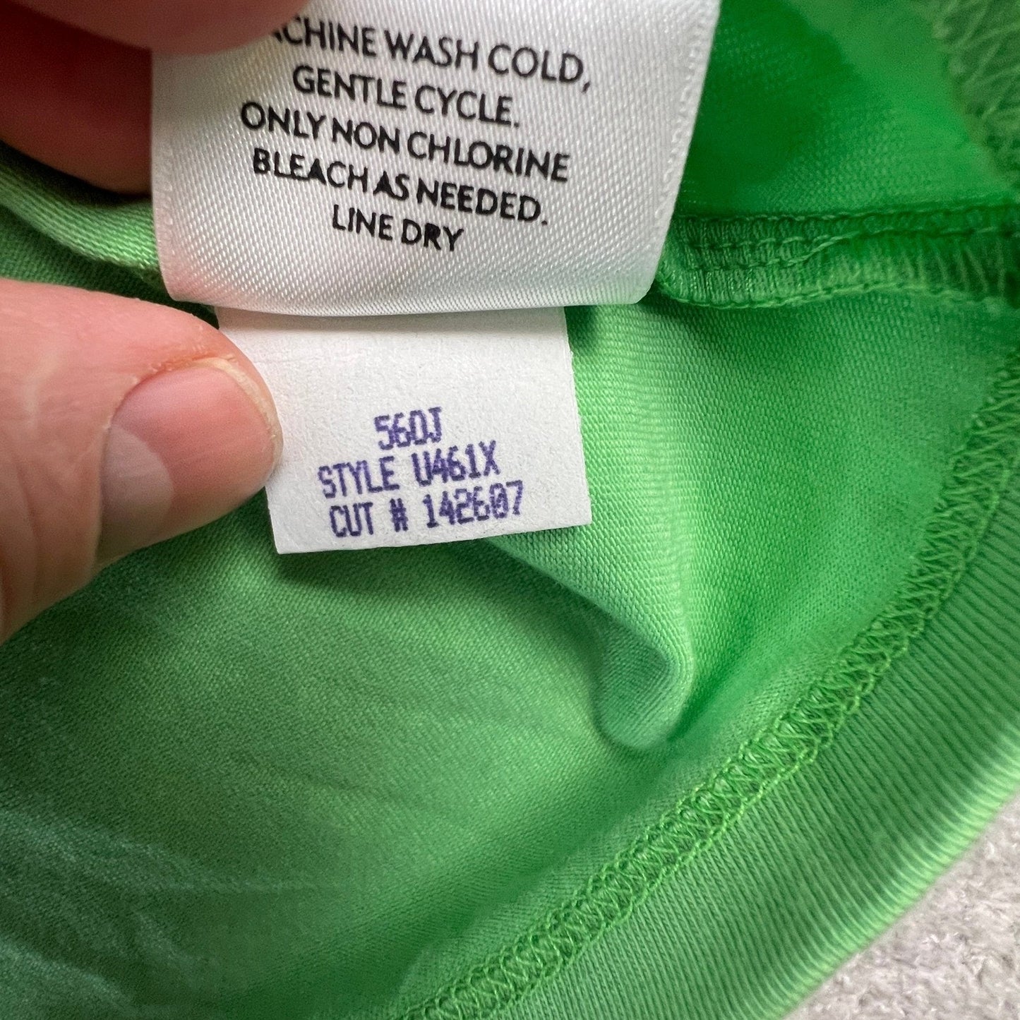 Eileen Fisher Tank Top Women 1X Green Excellent Cotton Lycra Scoop Neck