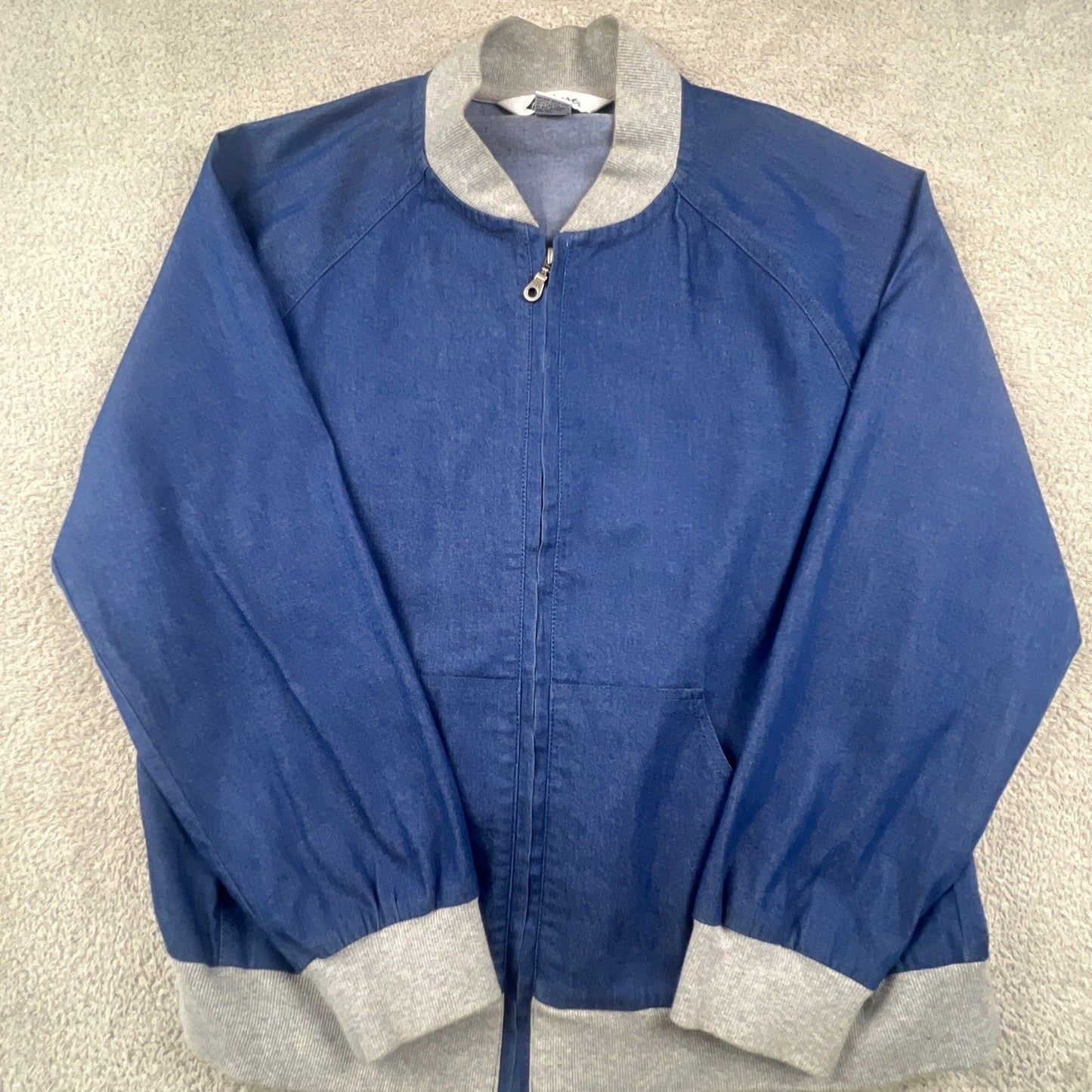 VTG Blast Denim Tracksuit Straight Leg Unisex Blue Retro Casual Loungewear Stret