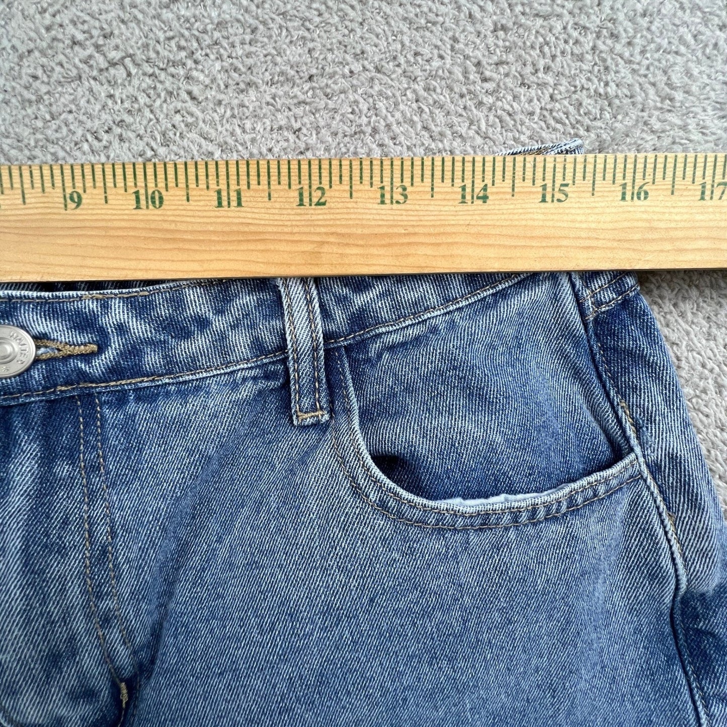 Y2K Wide Jeans Womens 4 Straight Leg Denim Casual Streetwear Grunge Walter Baker