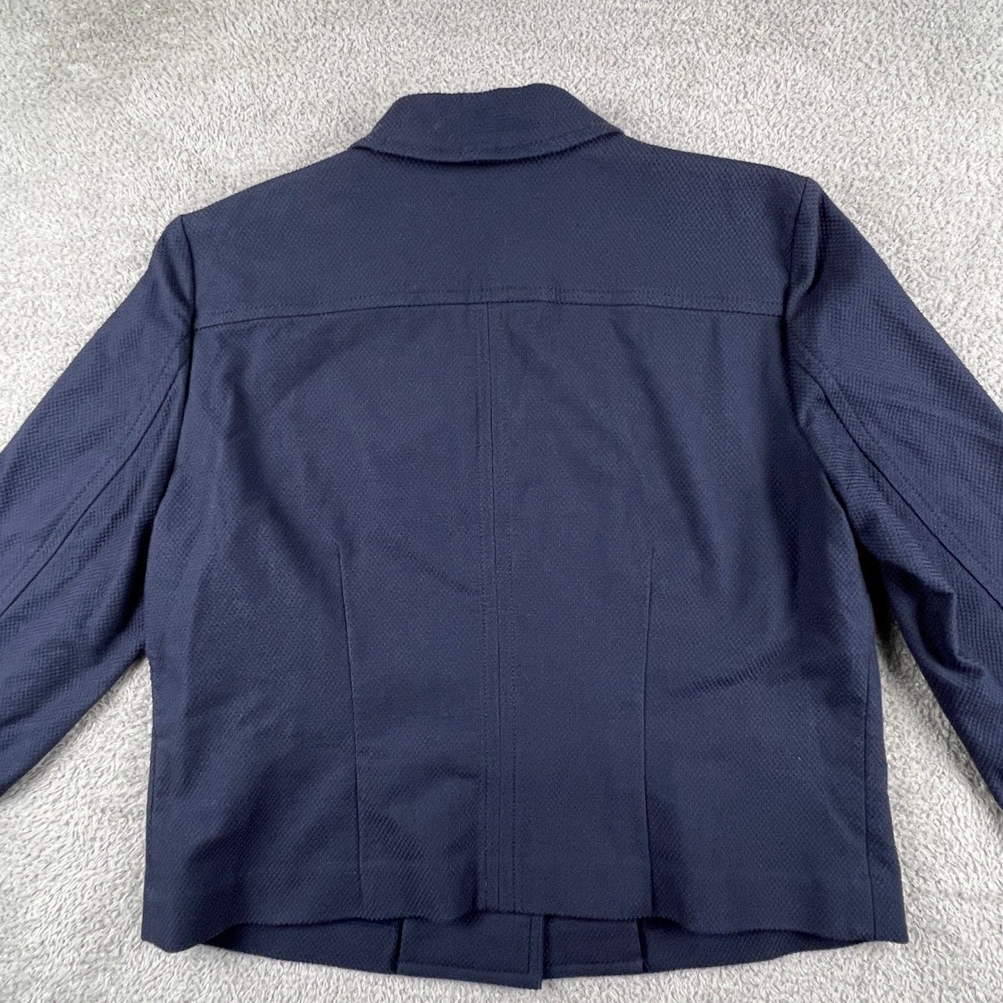 Brooks Brothers Cotton Jacket 12 Honeycomb Piqué Career Classic Chic Preppy