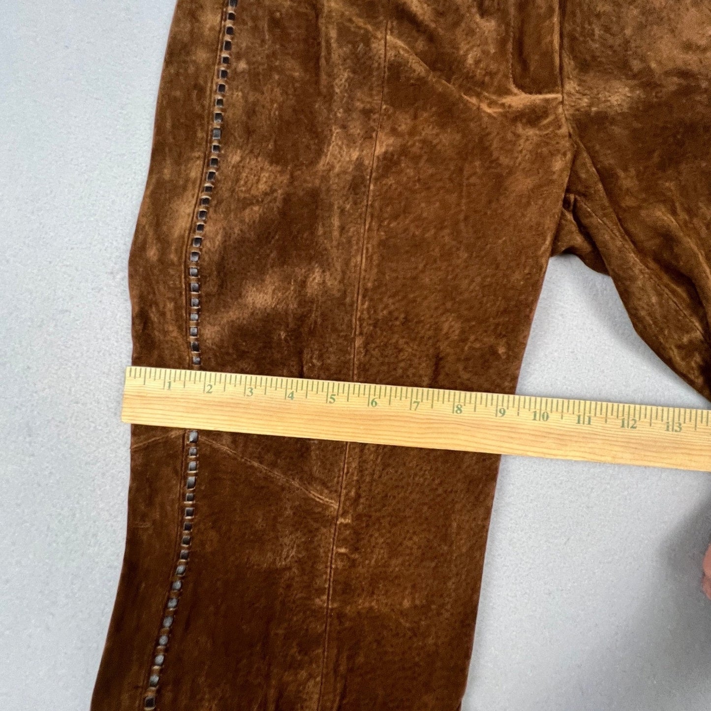 VTG Venus Williams Wilsons Leather Suit Set Womens M Brown Suede 3pc Western Y2K
