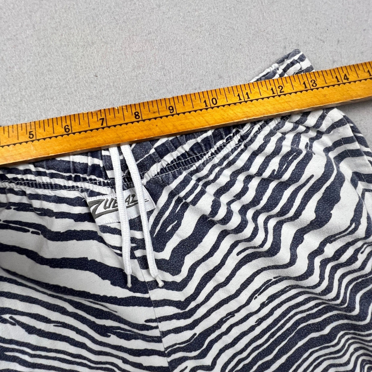 Zubaz Zebra Print Pants Mens Medium Black White Tapered Retro Loungewear Joggers