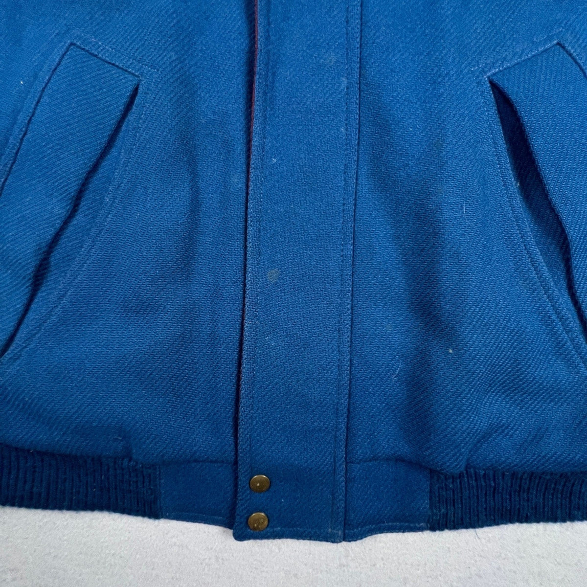 Vintage Pendleton Lobo Wool Bomber Jacket Mens XL Blue Brown Vintage Thinsulate