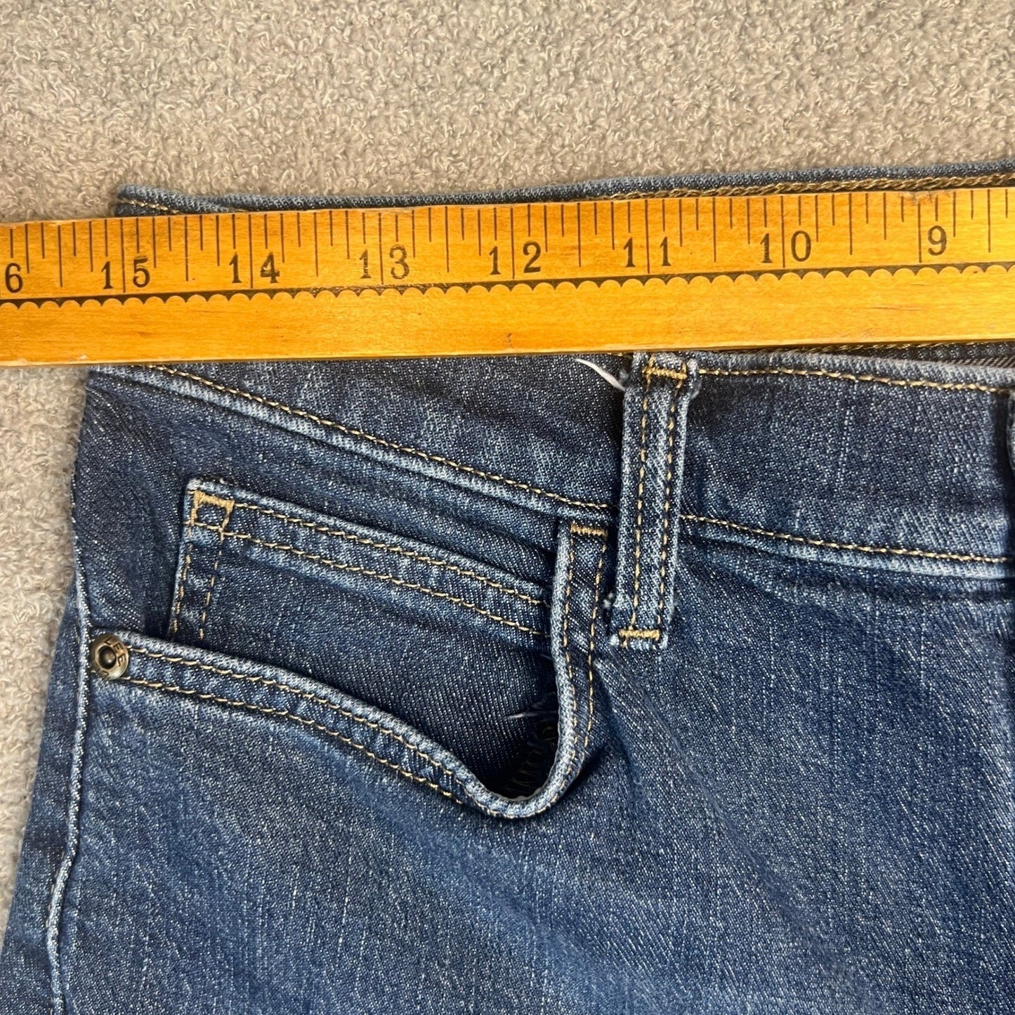 LeeJeans Flare Leg Women's Size 10 Dark Wash High Rise Denim Short