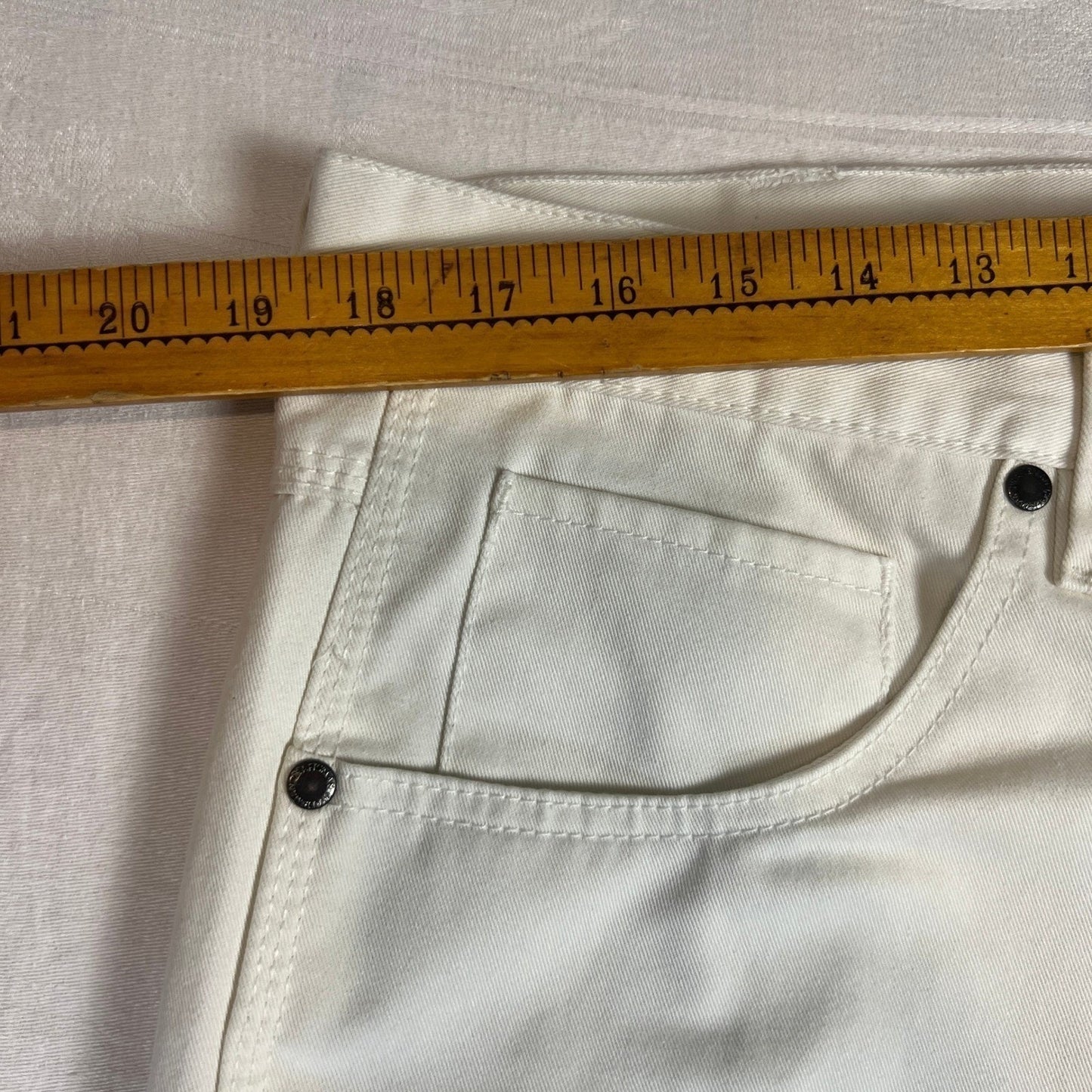 Carpenter Jeans Men's 36x30 White Craftsman Pants Utility Workwear Artist rRver
