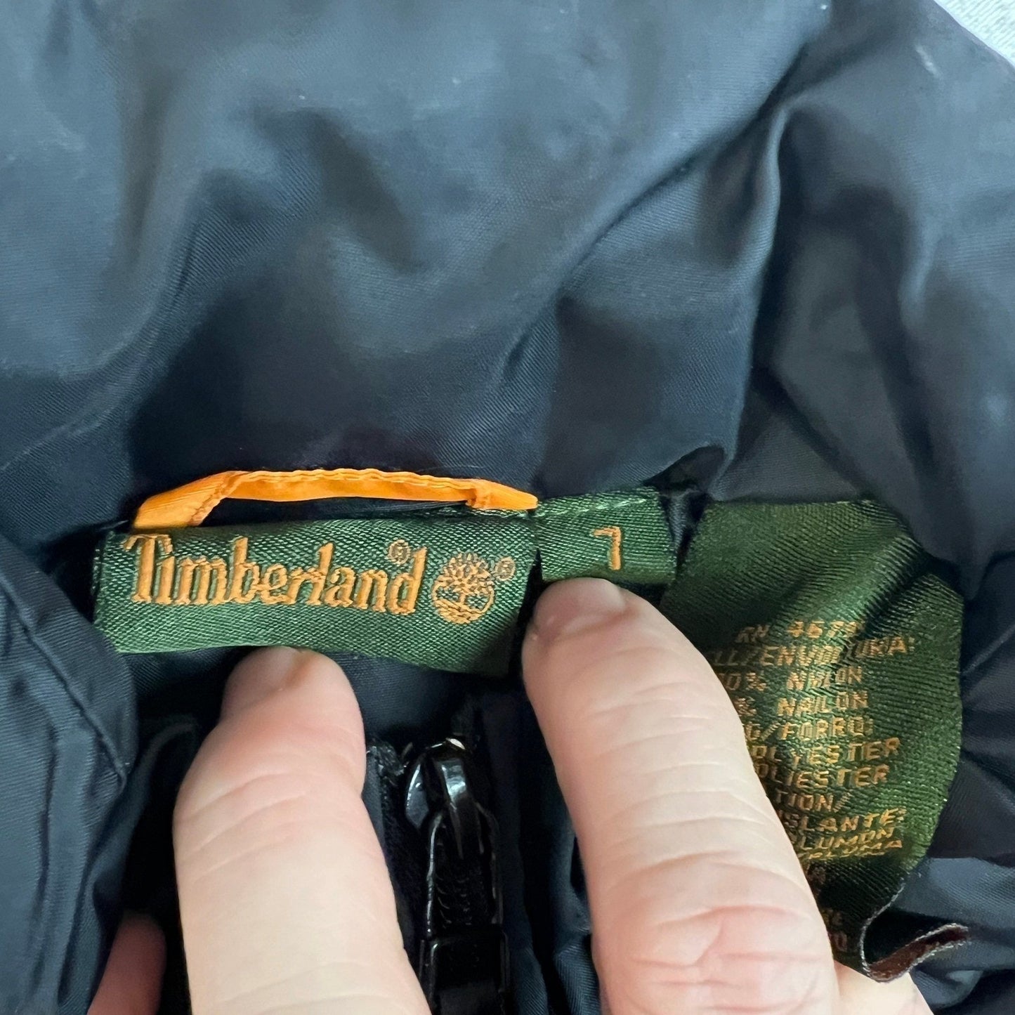 Timberland Vest Women's Large Black Quilted Puffer Streetwear Gorpcore Utility