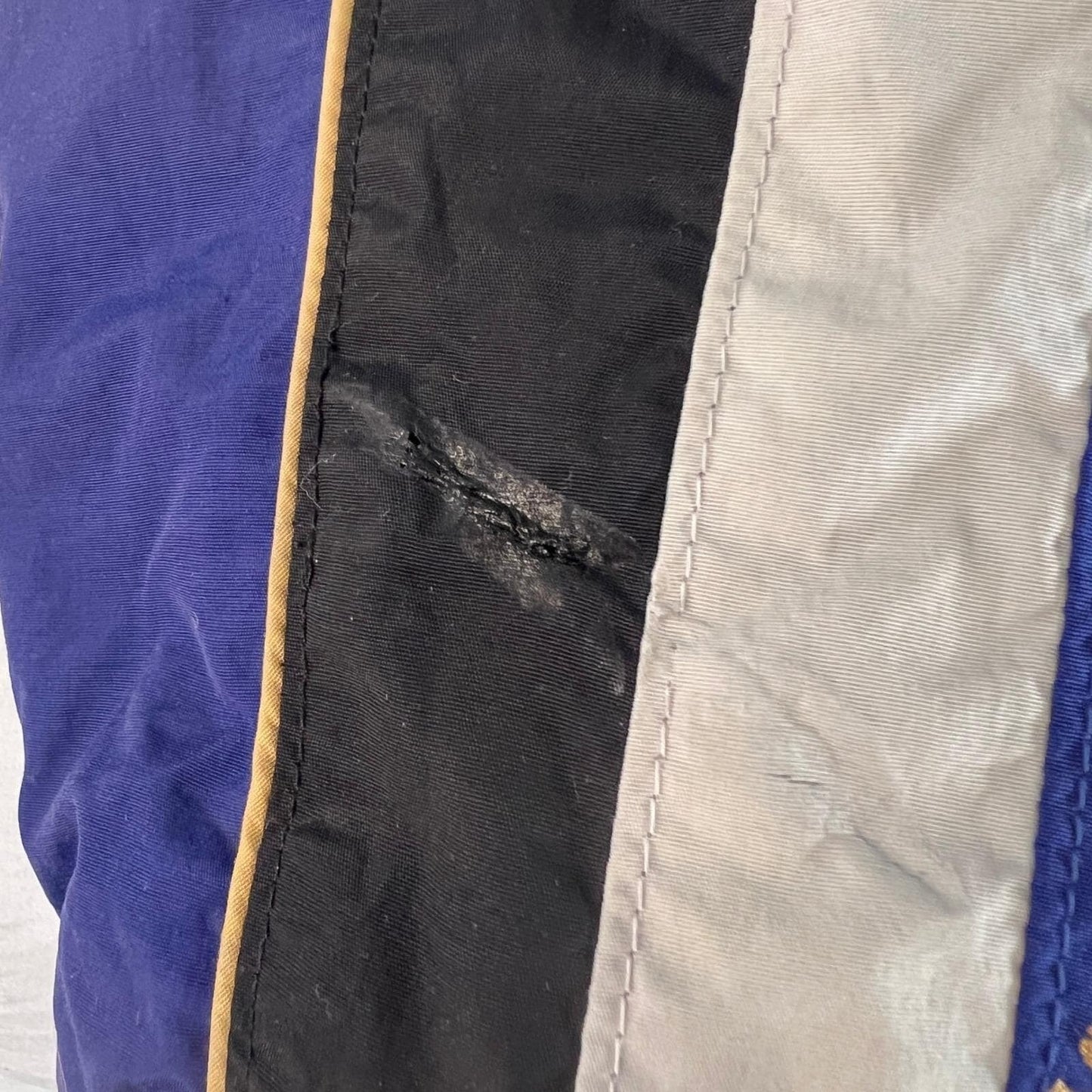 Vintage Polaris Snowmobile Jacket Men's Extra Large Blue Bomber Racing Team Coat
