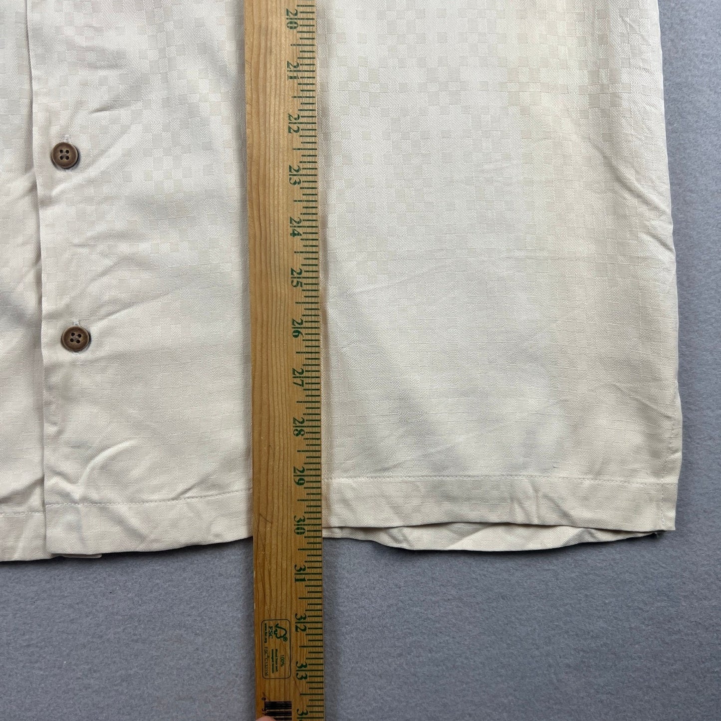 Tommy Bahama Lip Out Martini Shirt Mens Large Cream Silk Embroidered Camp Golf