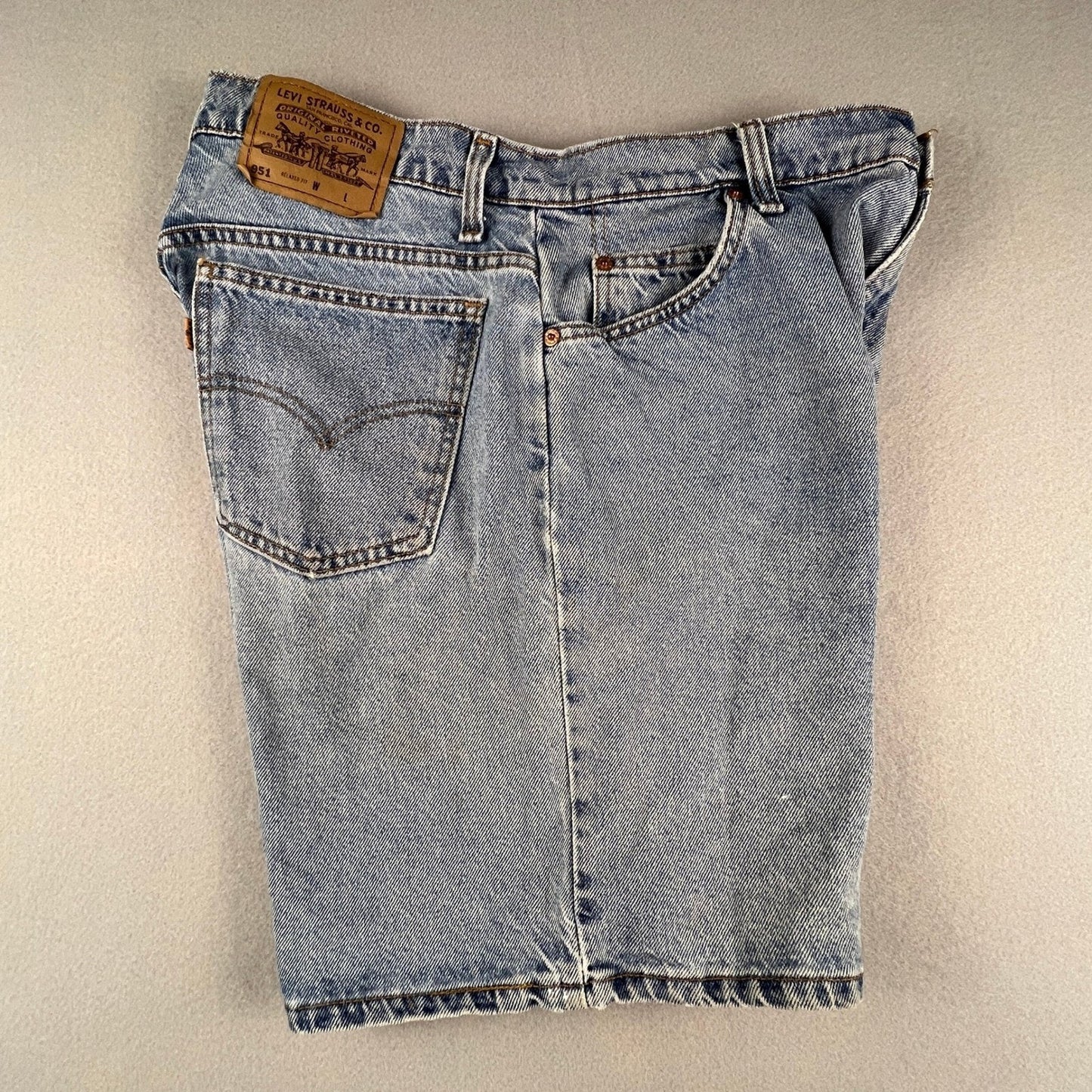 Levi's 951 Denim Shorts Womens 14 Relaxed Orange Tab Vintage 90s Mom Streetwear
