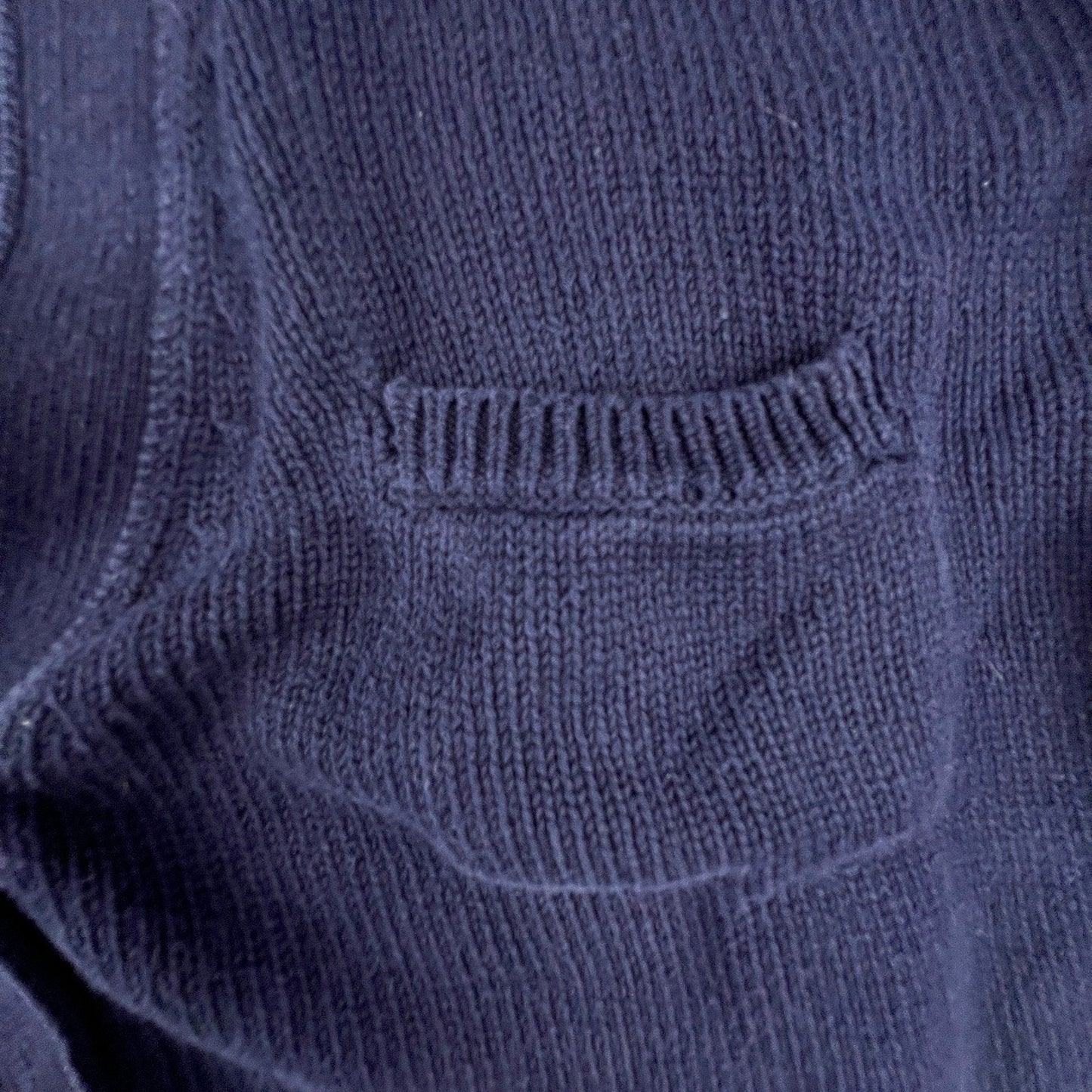 Talbots Cardigan Sweater Womens Medium Navy Blue Gold Crest Button Cotton Preppy