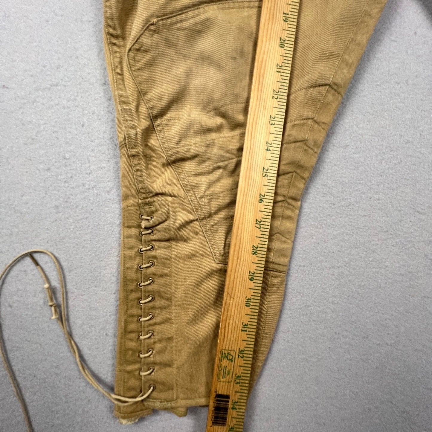 WWI Era US Army Style Khaki Riding Breeches Cavalry Jodhpurs VTG Military Pants