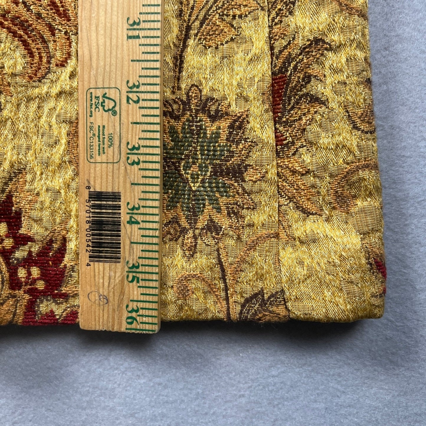 VTG Style Cabi Tapestry Coat Womens 10 Yellow Floral Jacquard Ornate Button
