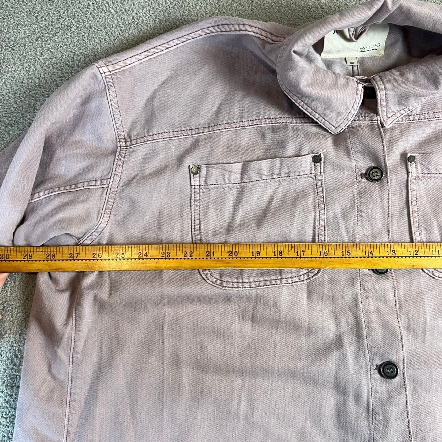 Antropologie PILCRO Utility Dress Women's Large Button Front Pink