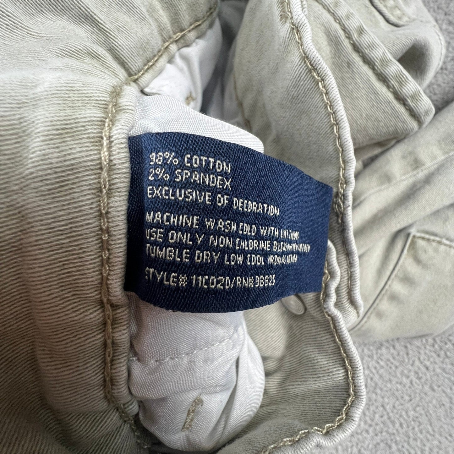 Vintage US Polo Assn. Mens 30 x 32 Stretch Cargo Pants Khaki Ralph Lauren