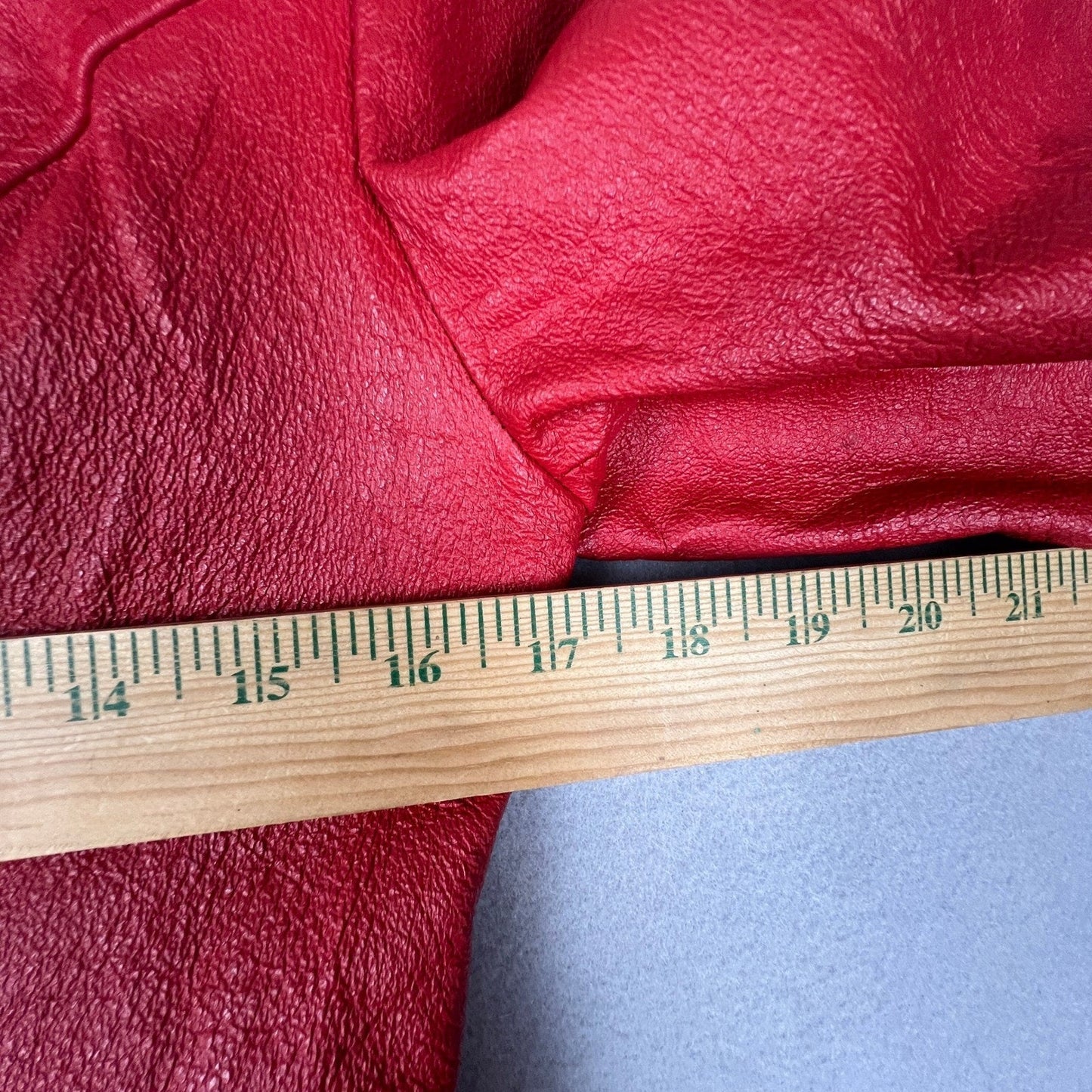 VTG 80s Don't Stop Leather Jacket Women Medium Red Zip Vintage Biker Chic Retro
