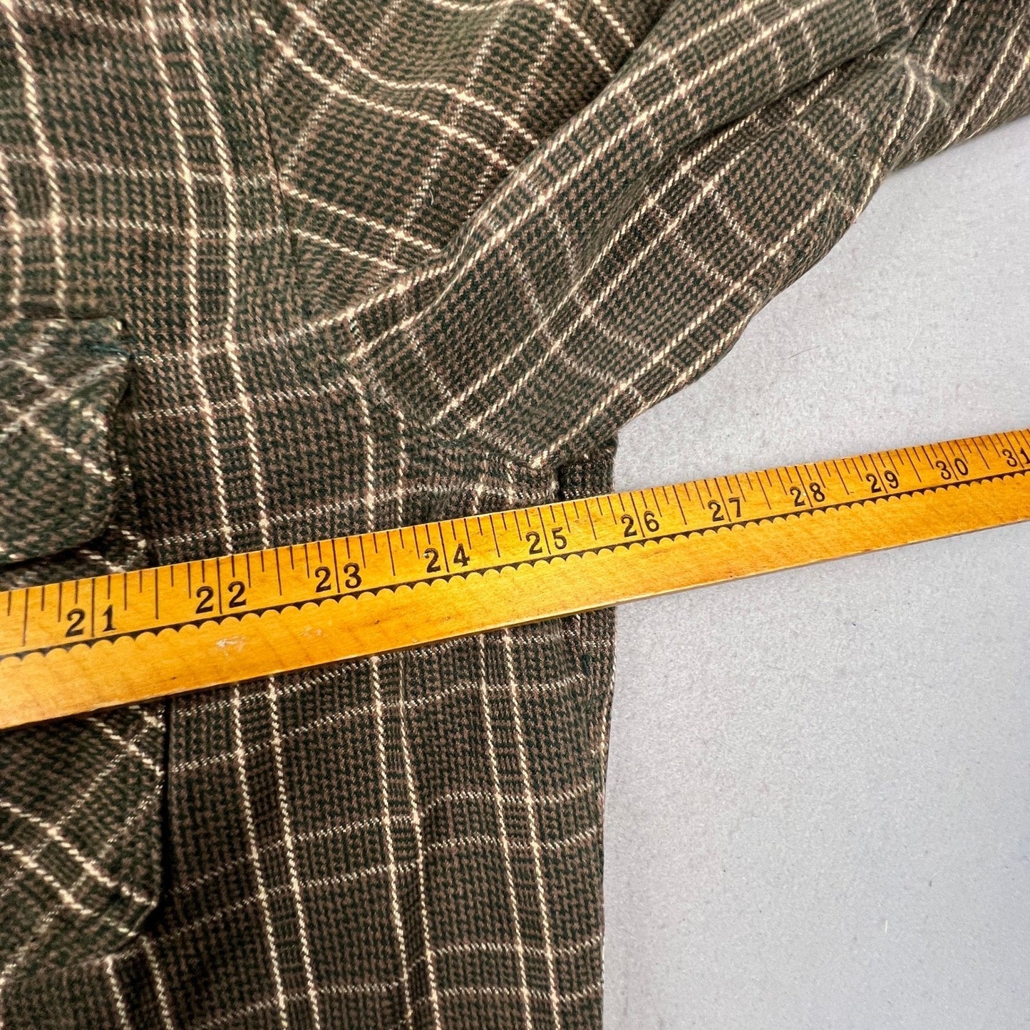 Five Brother Flannel Shirt Mens XL Green Brown Plaid Heavy Cotton Workwear Vtg