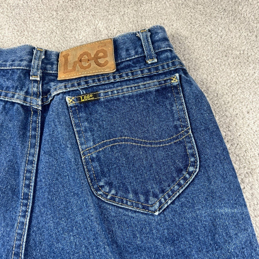 Vintage Lee Riders Jeans Womens 28 Blue High Waisted Straight Leg Denim