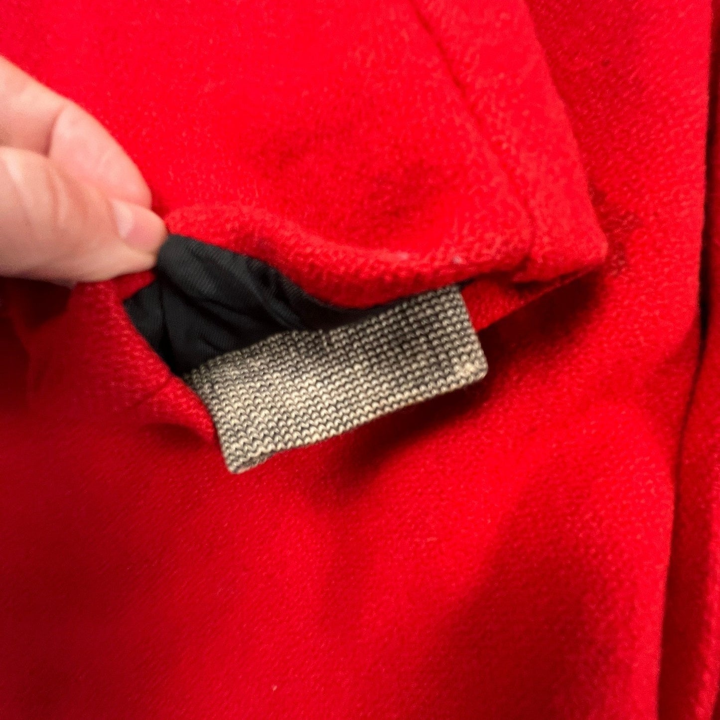 Vintage Sears Sportswear Wool Cruiser Jacket Mens L Red Hunting Game Pocket 60s