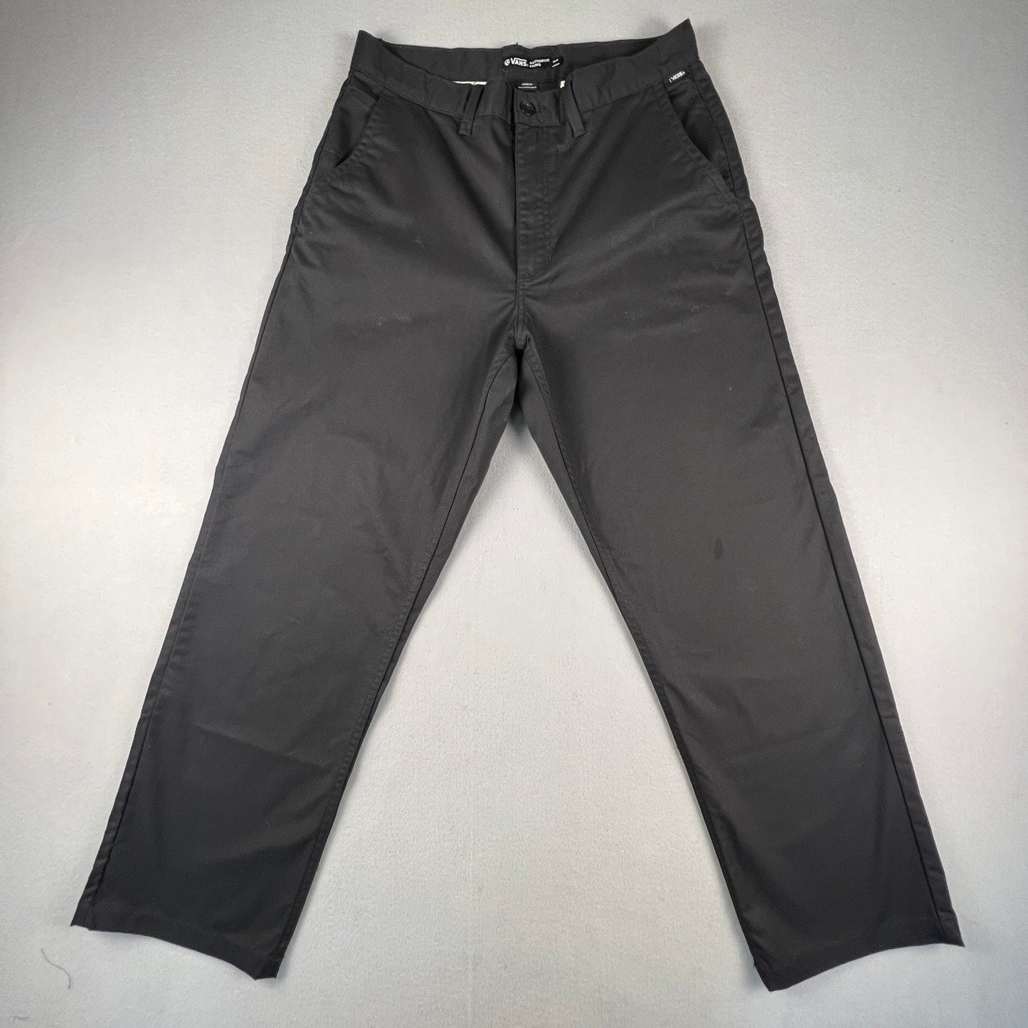 Vans Authentic Chino Pants Mens 32x32 Black Loose Fit Skate Workwear VN000HZCBLK