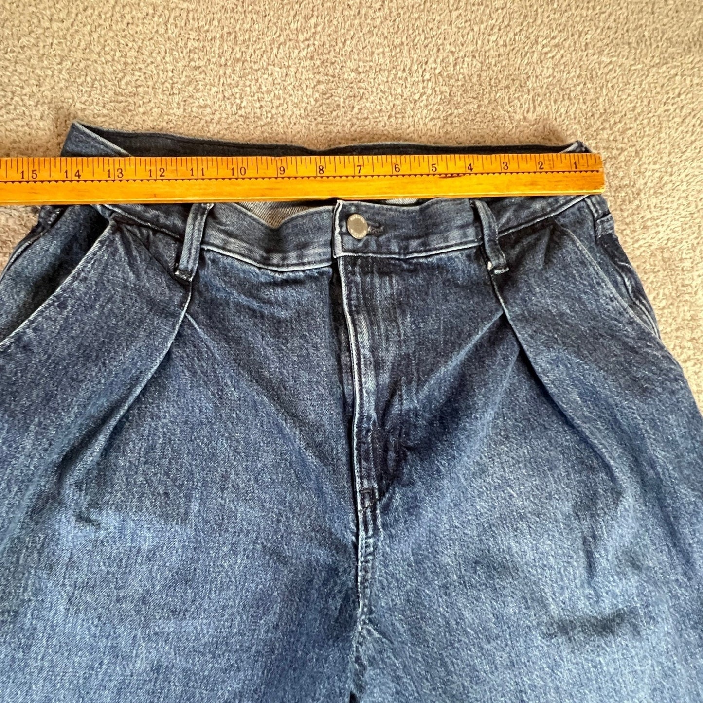 Banana Republic High Rise Women's Size 28 Relaxed Wide Leg Jeans Blue Denim