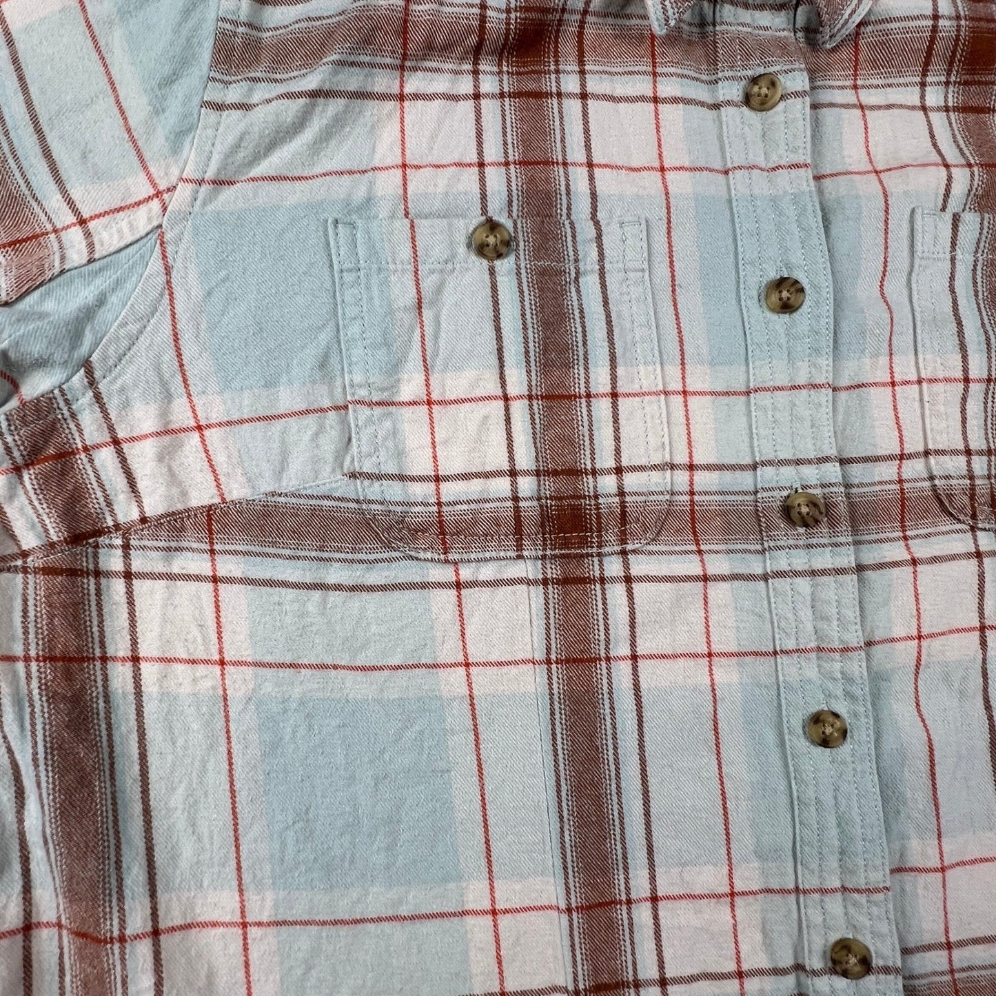 Duluth Trading Co Flannel Shirt Womens XL Lumberjack Grunge Free Swingin Outdoor